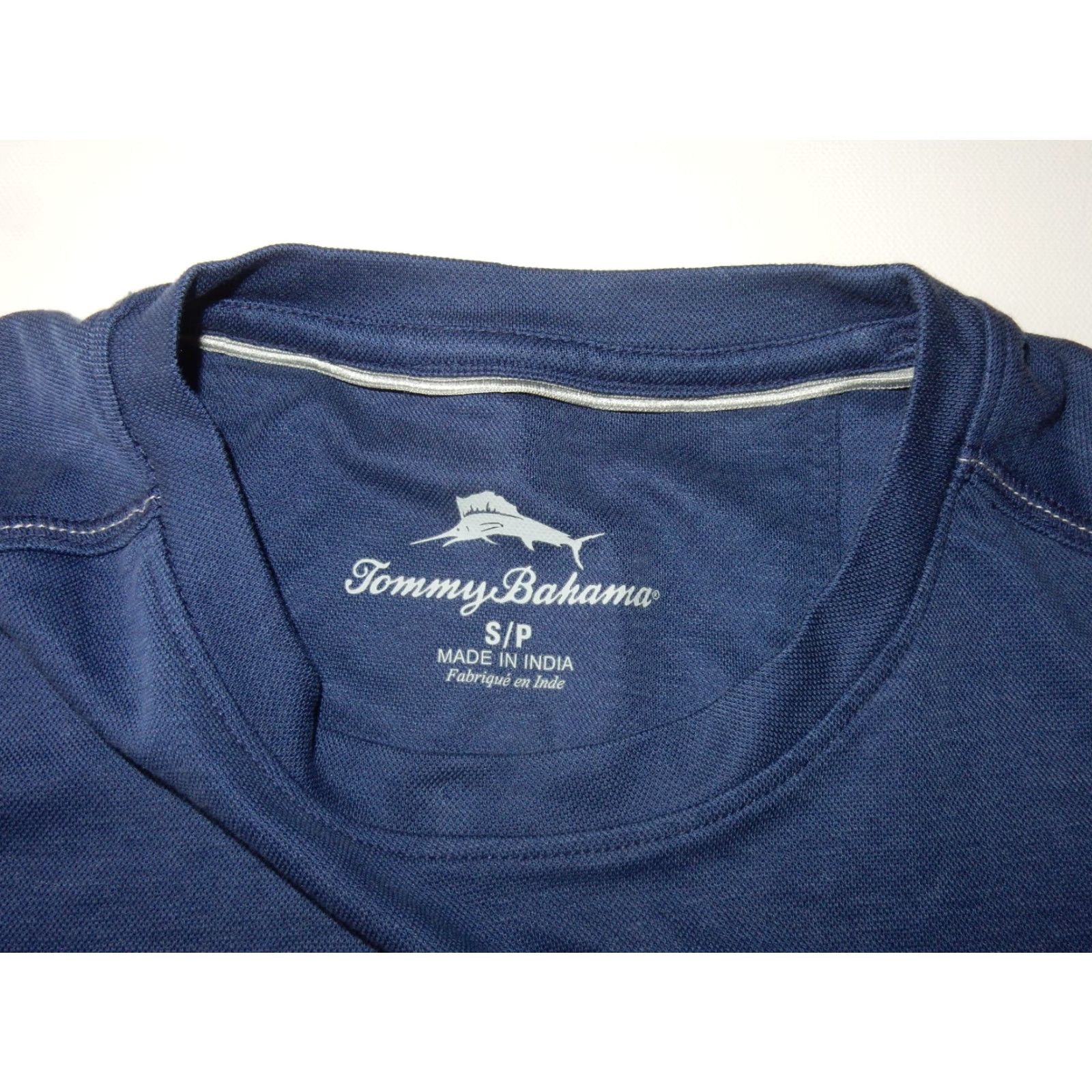 Tommy Bahama Tommy Bahama Men’s T-Shirt Size M Short Sleeve Cotton Blend Solid Blue 2020s Mens Size US M / EU 48-50 / 2 - 5 Thumbnail