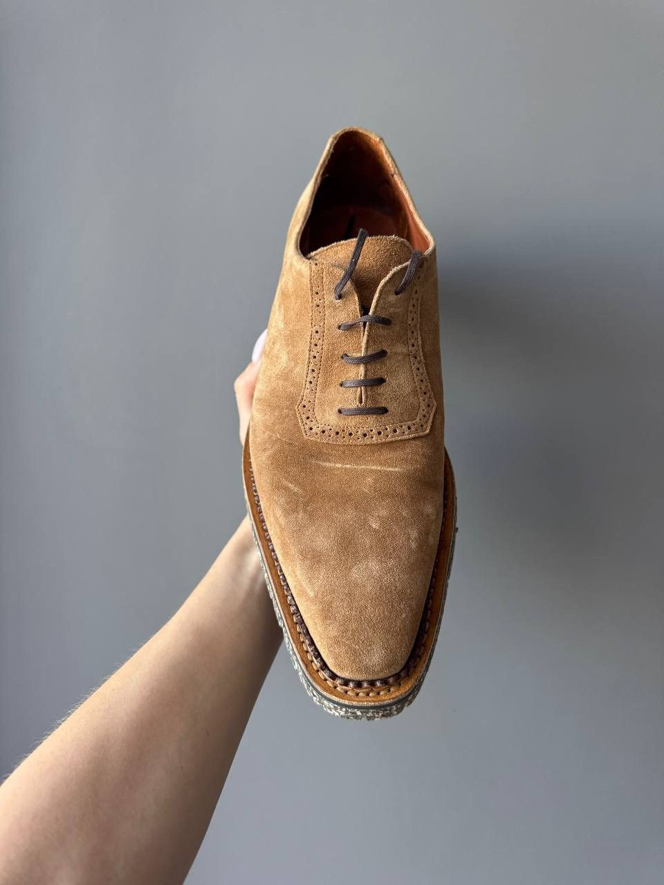 Japanese Brand RRP 1100$ Caulaincourt Leather Sued Vibram Shoes Size US 8 / EU 41 - 3 Thumbnail
