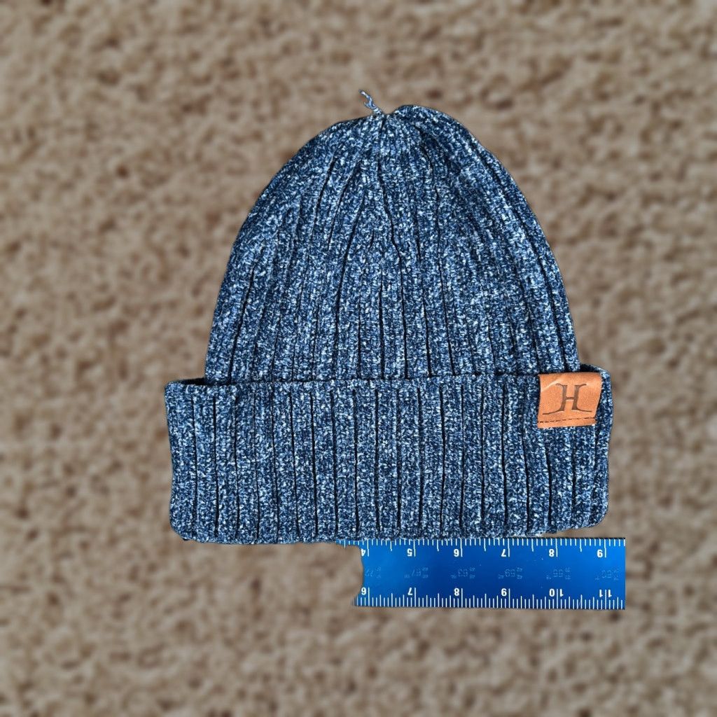 Vintage VINTAGE Beanie Toque Adult One Size Blue Knit 100% Polyester Soft Winter Ski Outdoor Size ONE SIZE - 1 Thumbnail
