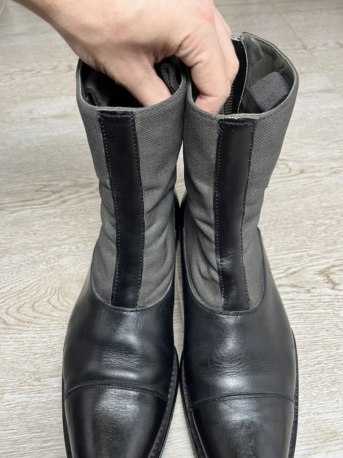 Miu Miu Miu Miu Leather Ankle Zip Guidi Style Boots 00s Size US 9.5 / EU 42-43 - 12 Thumbnail