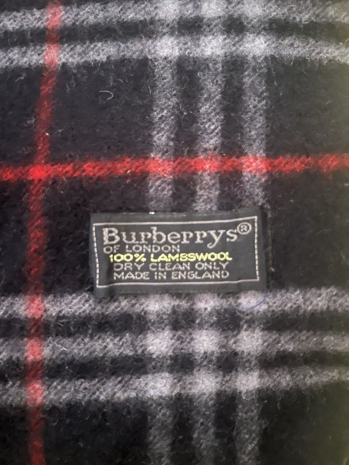 Burberry × Vintage Burberry Black Cashmere Scarf Size ONE SIZE - 3 Thumbnail