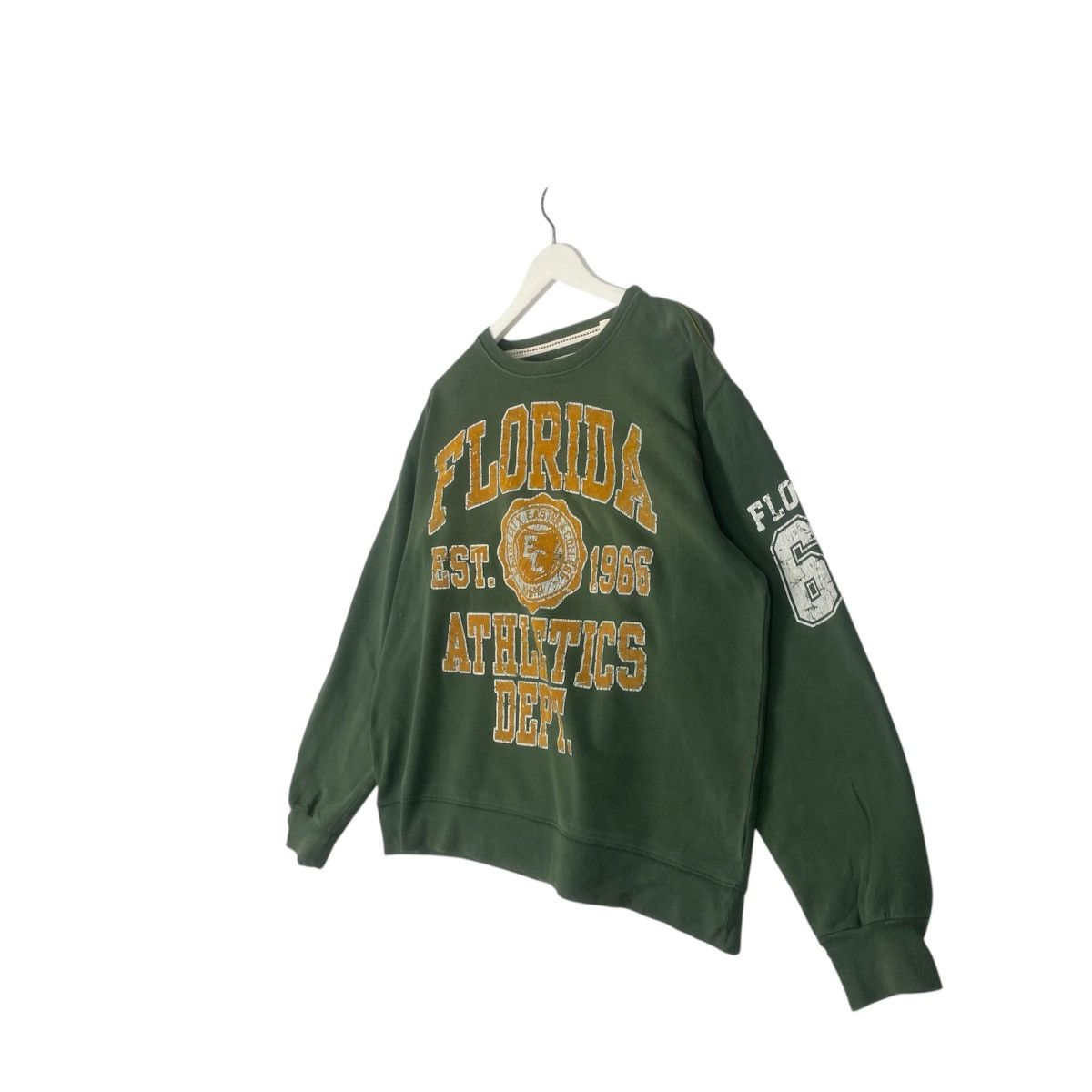 Designer × Vintage vintage Hoodie/ sweater Florida est 1966 athletic dept - Size US L / EU 52-54 / 3 - 2 Thumbnail