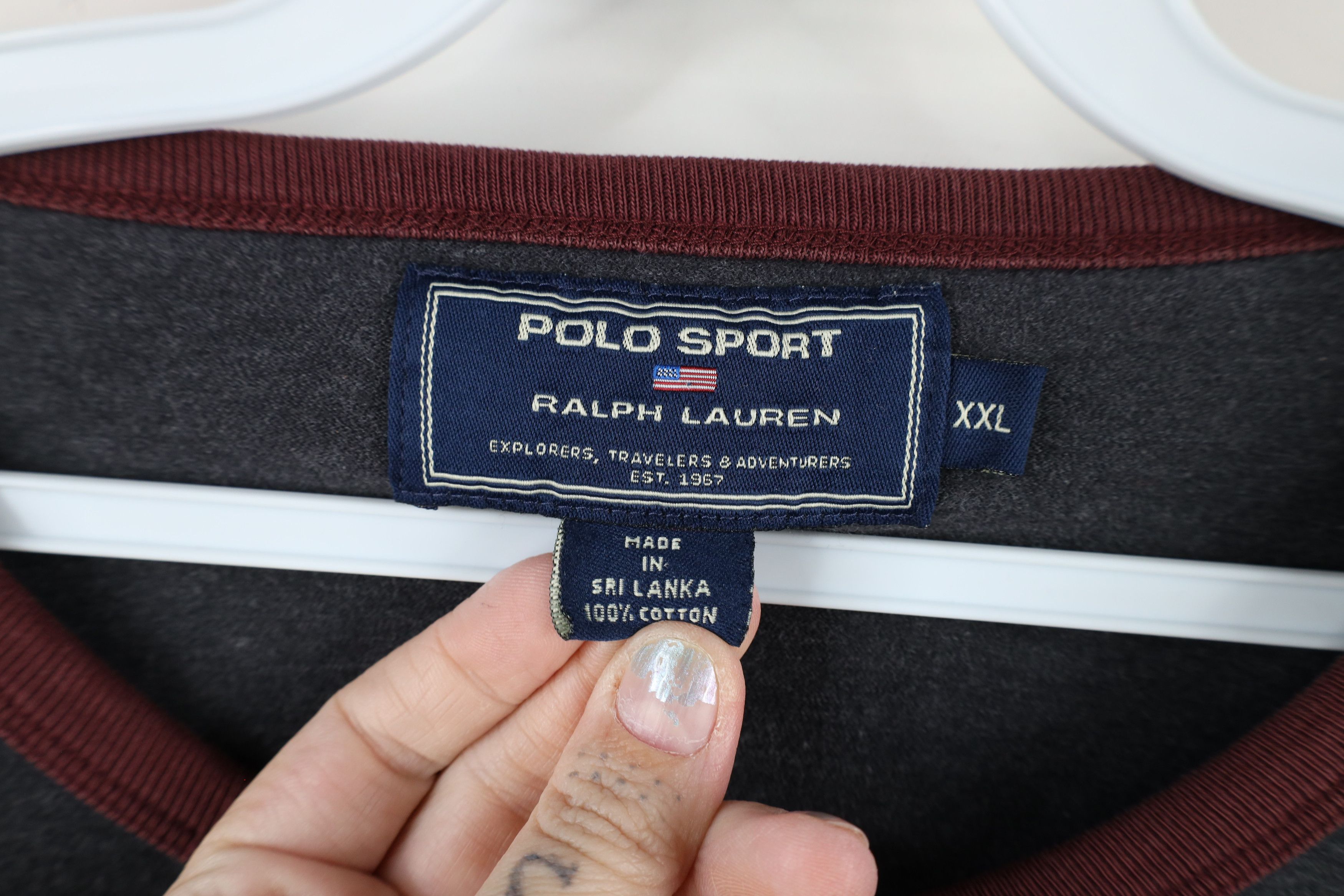 Ralph Lauren × Vintage Vintage 90s Polo Sport Ralph Lauren Long Sleeve T-Shirt Size US XXL / EU 58 / 5 - 9 Thumbnail