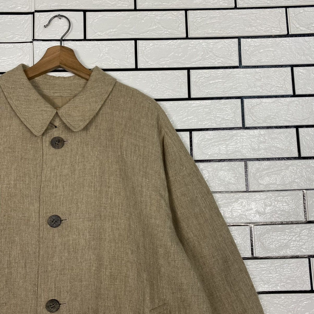 Issey Miyake Vintage Issey Miyake Oversized Balloon Jacket Linen Wool Size US L / EU 52-54 / 3 - 7 Thumbnail