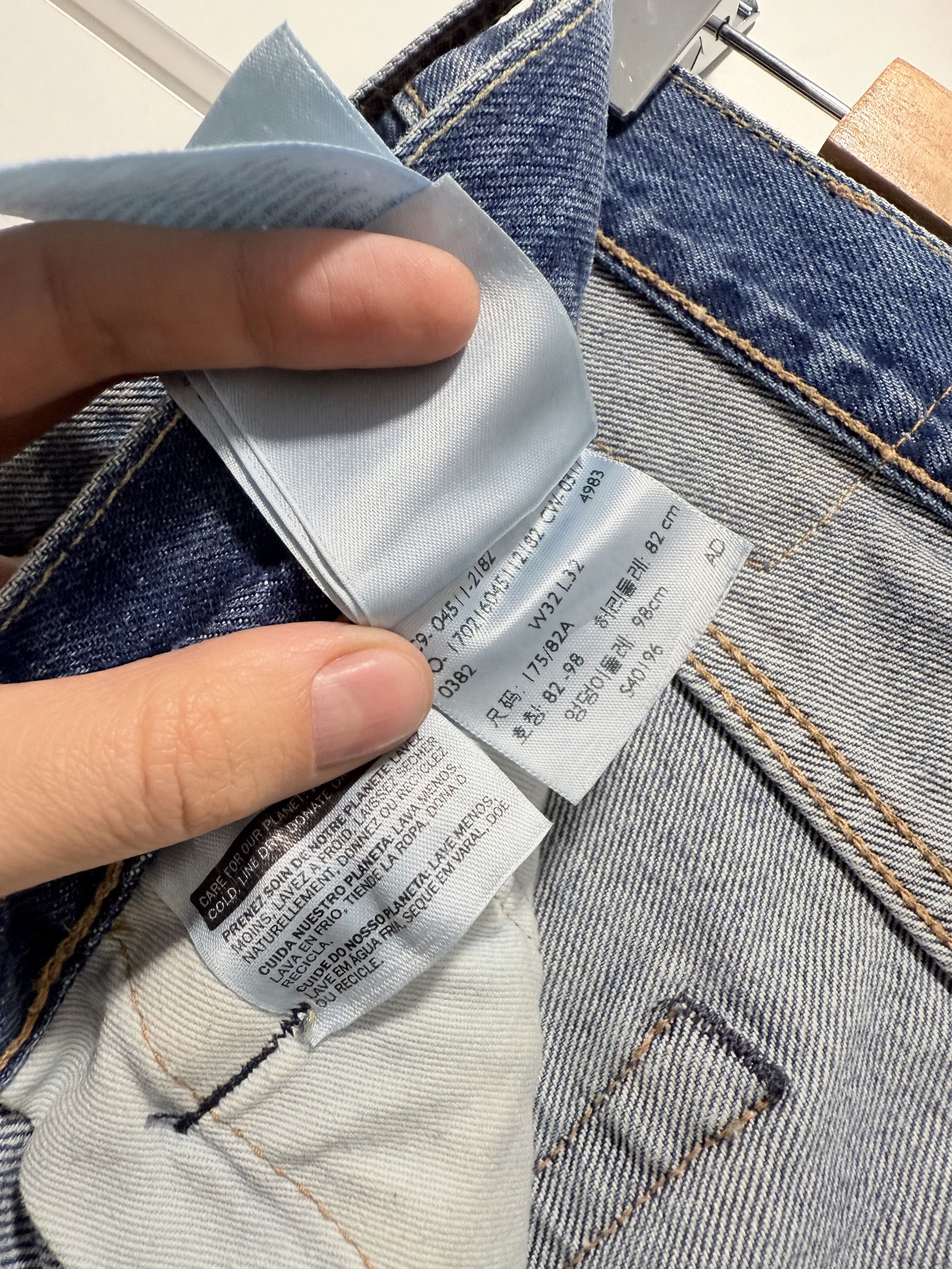 Levi's Levi's 511 Selvedge Distressed Blue Denim Jeans W31 L30 Size US 31 - 6 Thumbnail