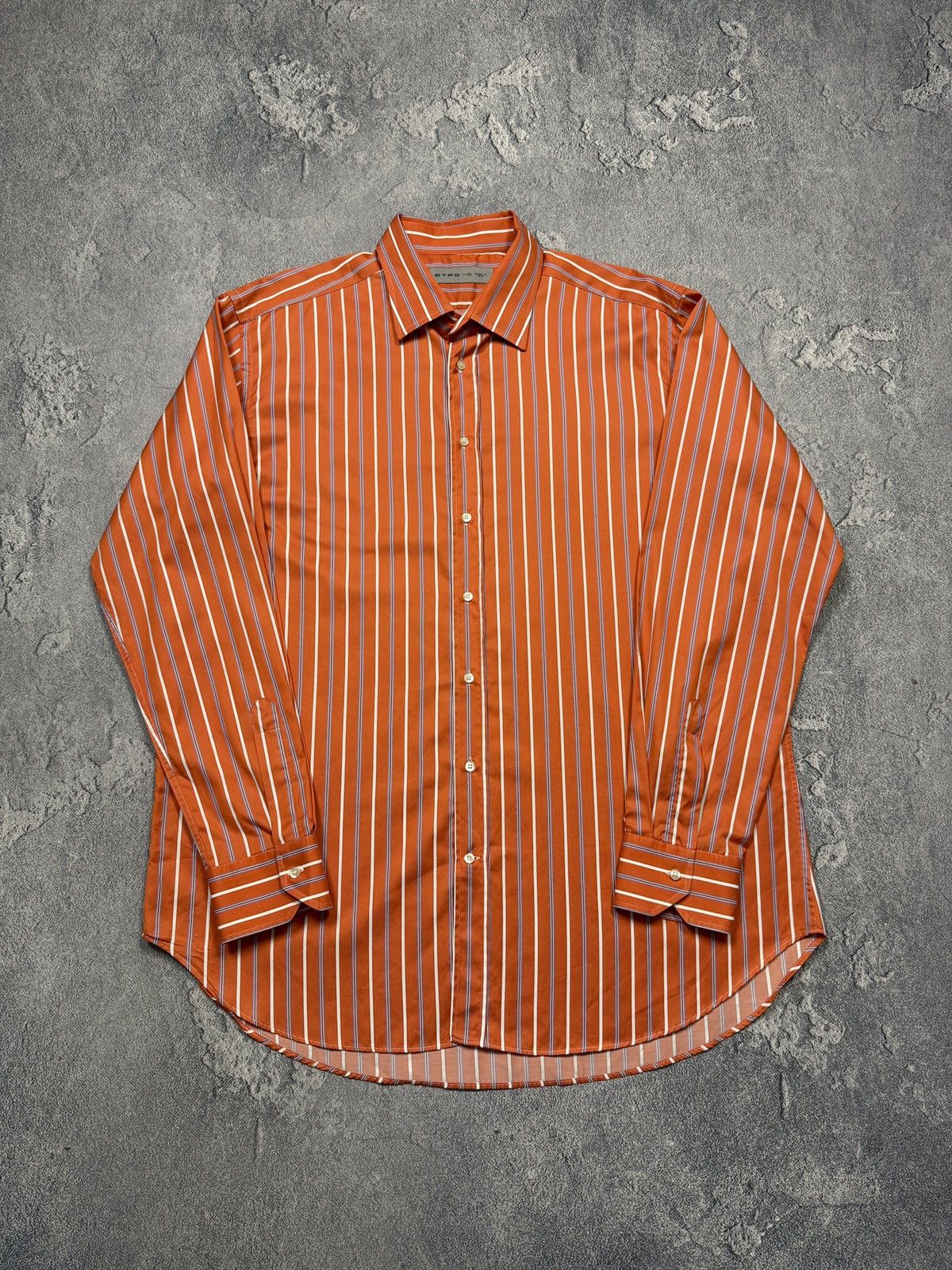 Etro Vintage Luxury Striped Etro shirt Size US XXL / EU 58 / 5 - 1 Thumbnail