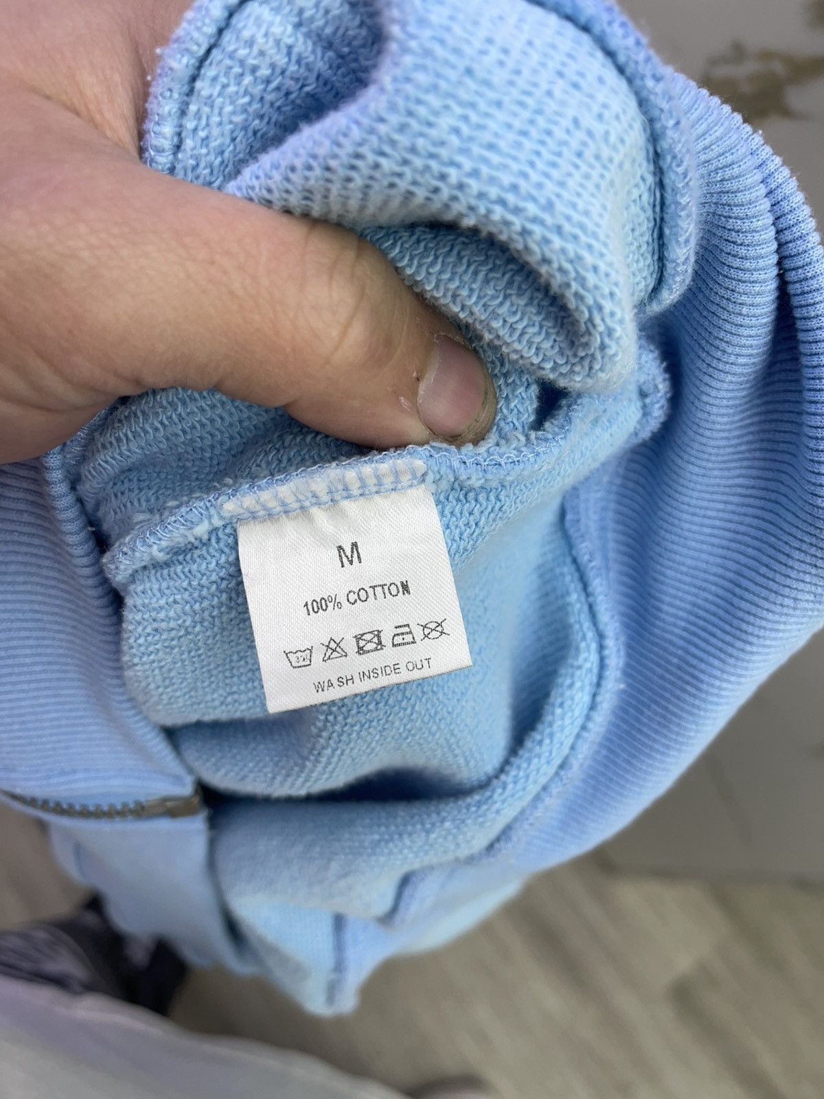 Vale Vale lives “sound of the valley” zip up hoodie (blue) Size US L / EU 52-54 / 3 - 4 Thumbnail