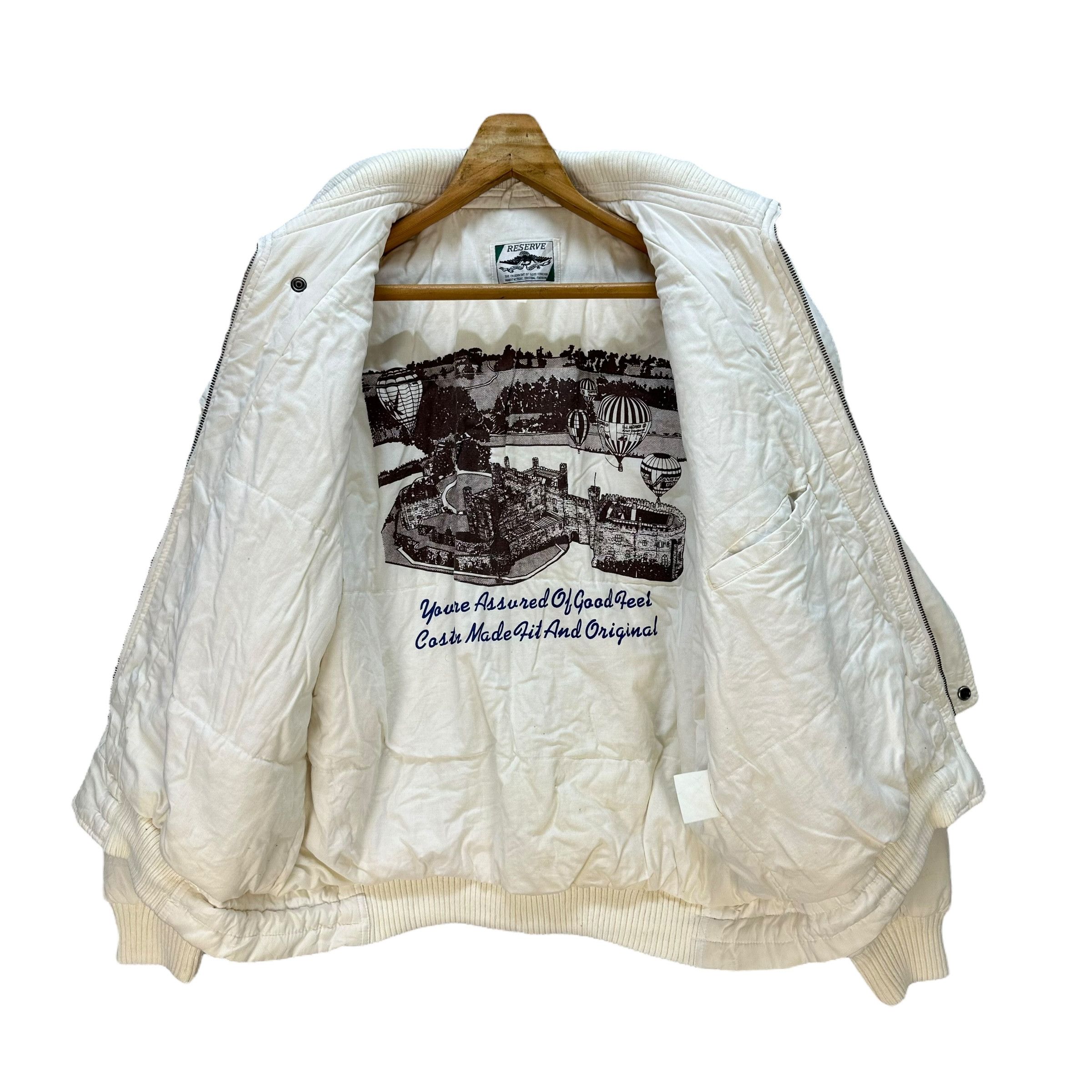 Vintage 90's RESERVE White Parachute Bomber Jacket #A73-1758 Size US L / EU 52-54 / 3 - 10 Thumbnail