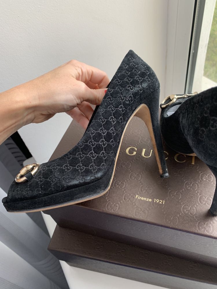 Gucci Gucci GG Logo Monogram Heels Size US 6 / IT 36 - 3 Thumbnail