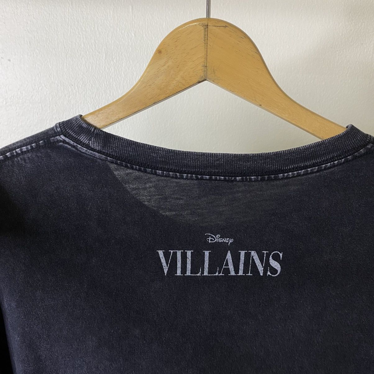 Disney Y2K Disney Villains Maleficent Washed Black Tee Size US L / EU 52-54 / 3 - 8 Thumbnail