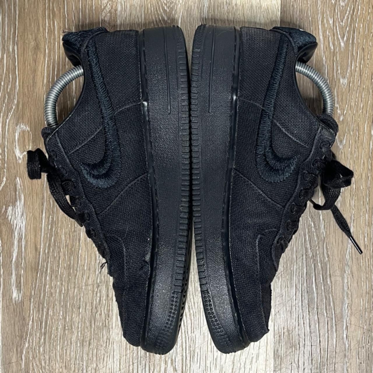 Nike × Stussy Stussy AF1 low black canvas Size US 7.5 / EU 40-41 - 4 Thumbnail