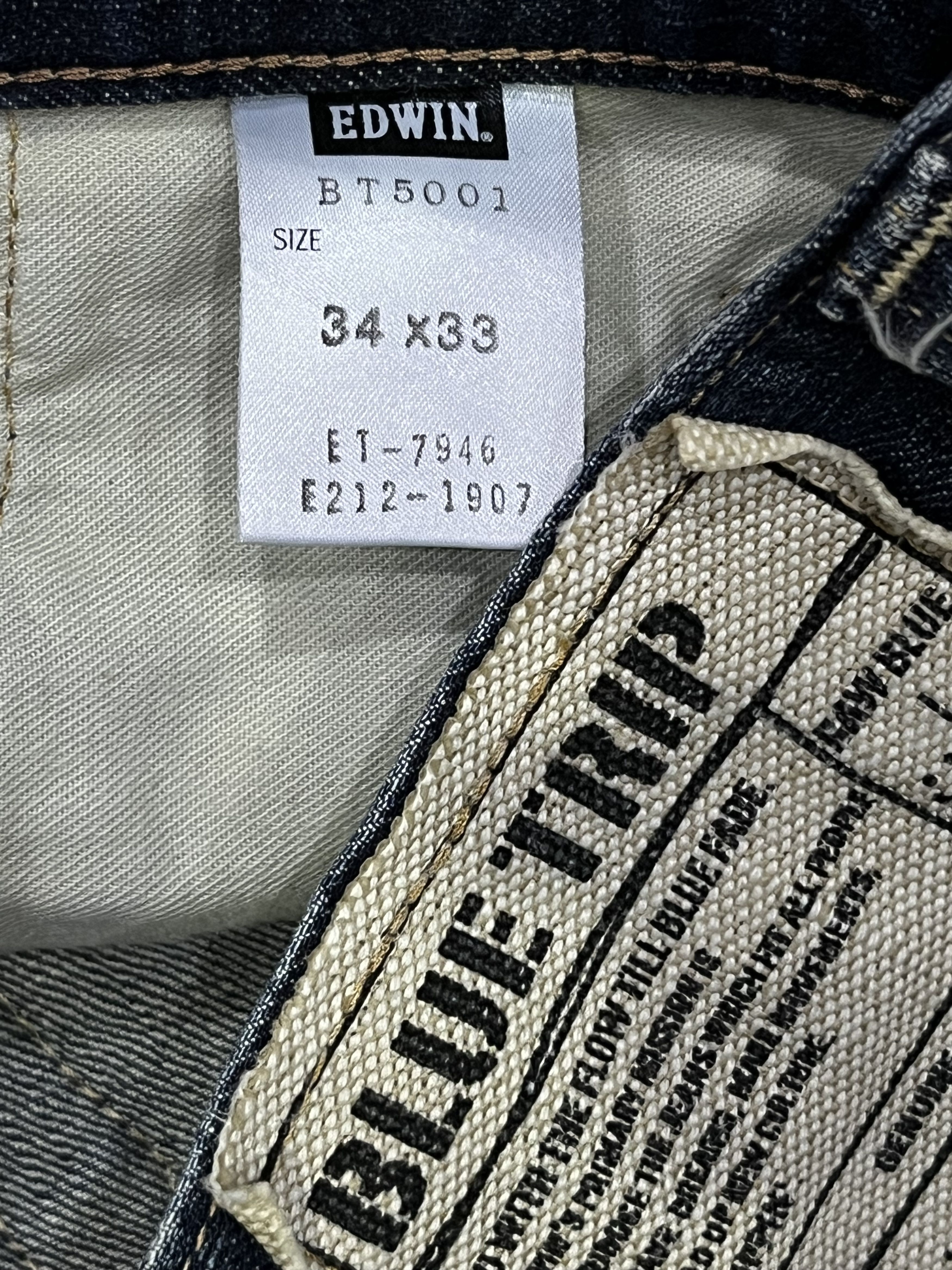 Kapital Edwin 503 Blue Trip Distressed Ripped Flare Jeans Y2K Japan Size US 34 / EU 50 - 12 Thumbnail