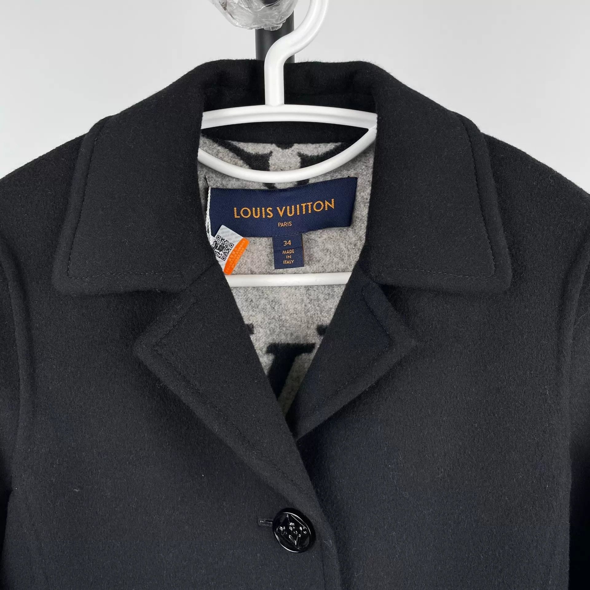 Louis Vuitton LV Belted Monogram Overcoat Black Lining 34 Size XS / US 0-2 / IT 36-38 - 3 Thumbnail
