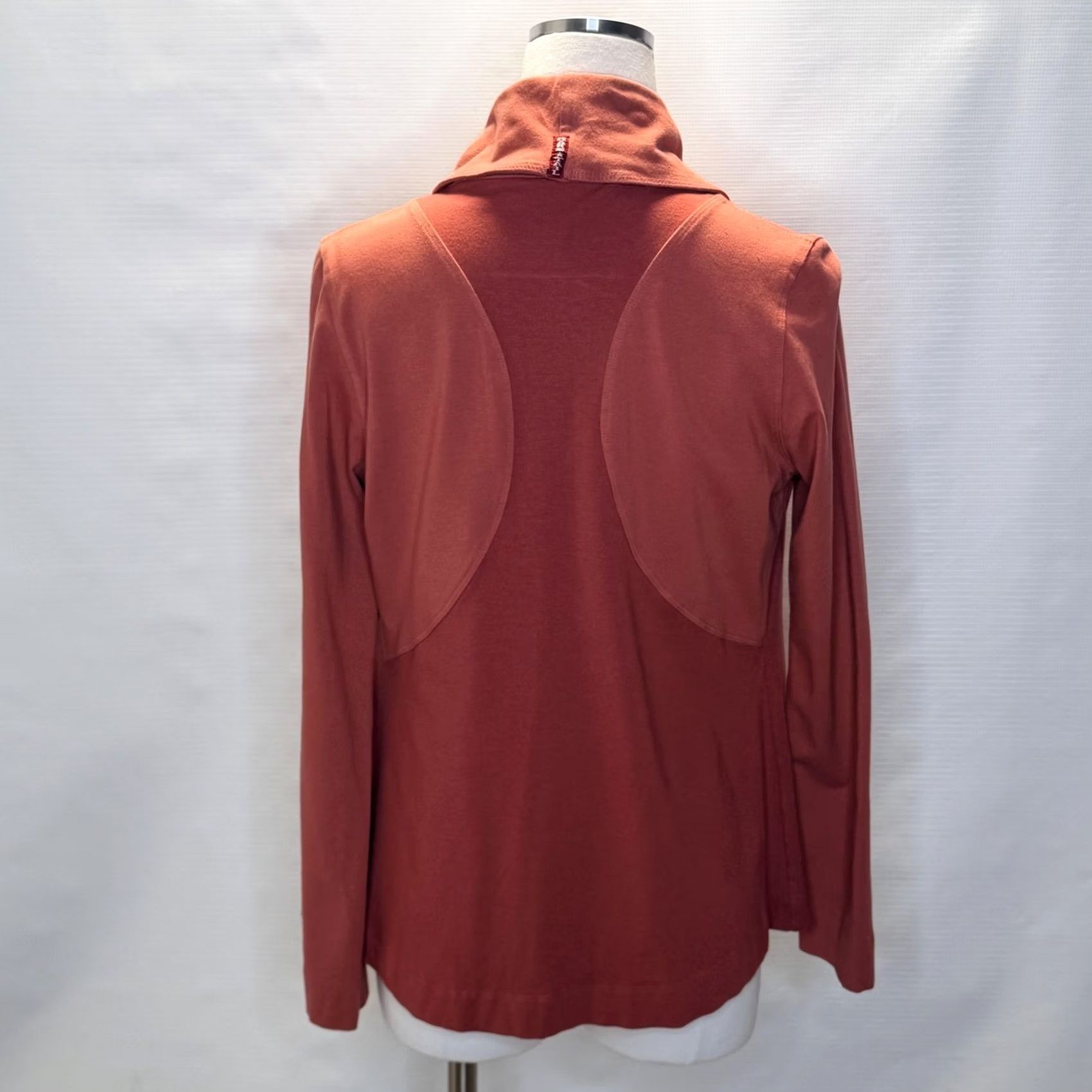 Hard Tail Hard Tail Forever Jacket Womens Small Orange Draped Button Front Made USA Size S / US 4 / IT 40 - 3 Thumbnail
