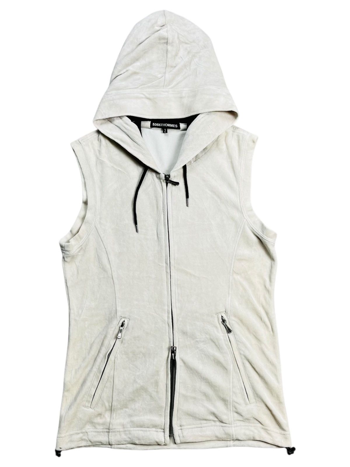 5351 POUR LES HOMMES Old 5351 Pourless Home - Hooded Vest Jacket Size US M / EU 48-50 / 2 - 1 Thumbnail