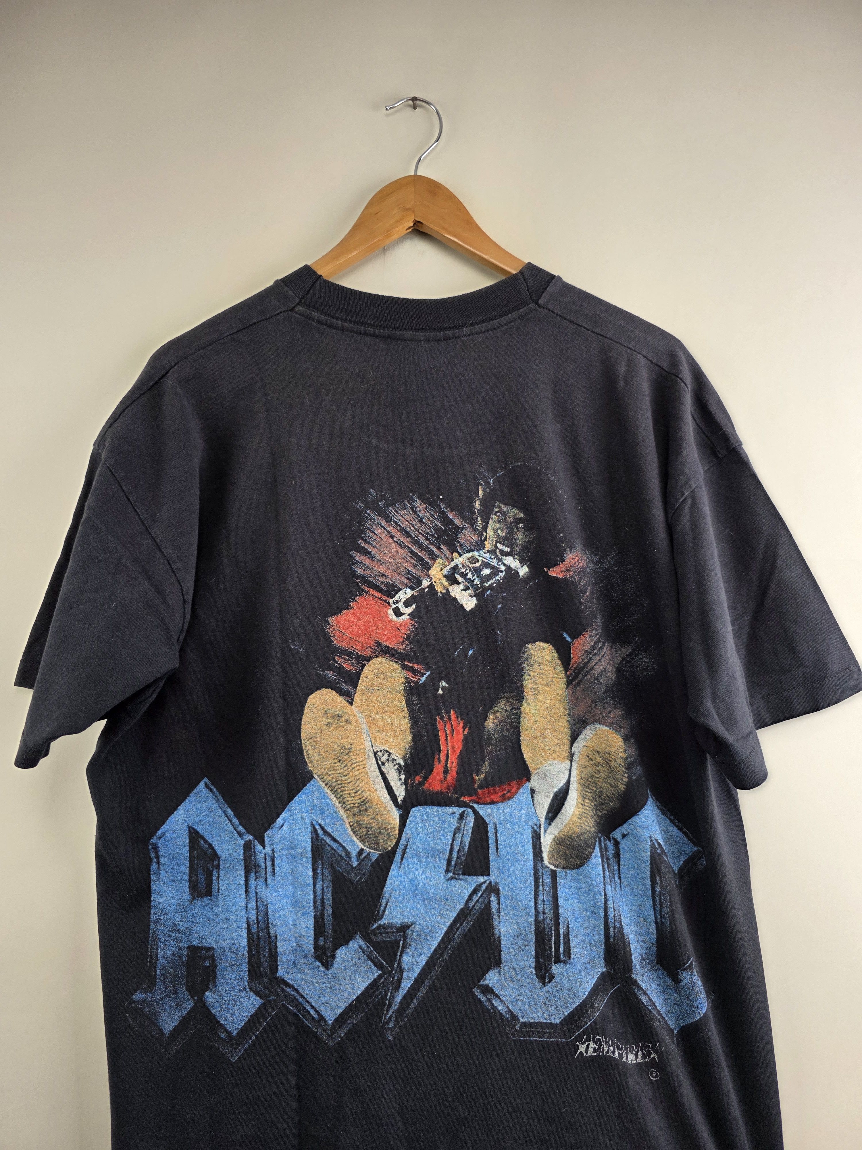 AC/DC × Band Tees × Vintage 90s ACDC Full print Bootleg XL 23.5" 30" Size US XL / EU 56 / 4 - 6 Thumbnail