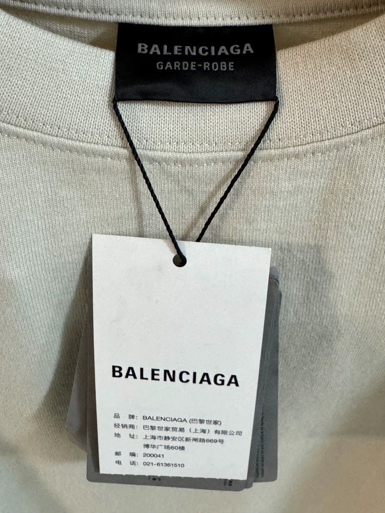 Balenciaga Balenciaga Beige waist short sleeve T-shirt 2505-Nextarrow Size US S / EU 44-46 / 1 - 4 Thumbnail