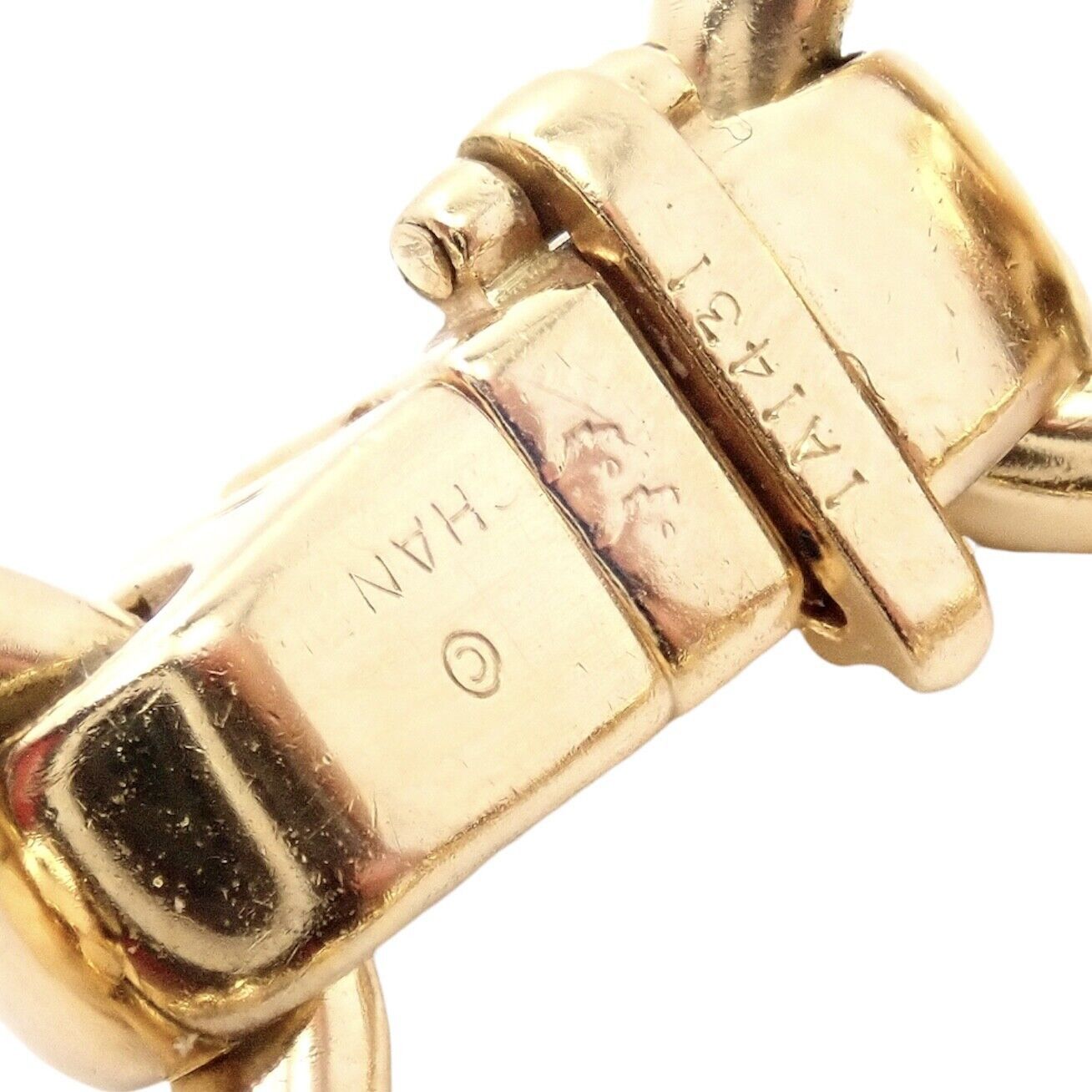 Vintage Chanel 18k Yellow Gold Classic Link Bracelet