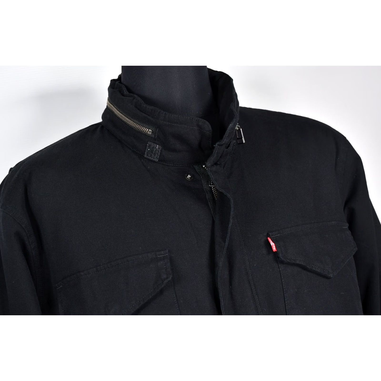 Levi's Levi's M65 Jacket Mens 3XL Black Lined Fleece Cotton Solid Vintage No Size US XXL / EU 58 / 5 - 5 Thumbnail