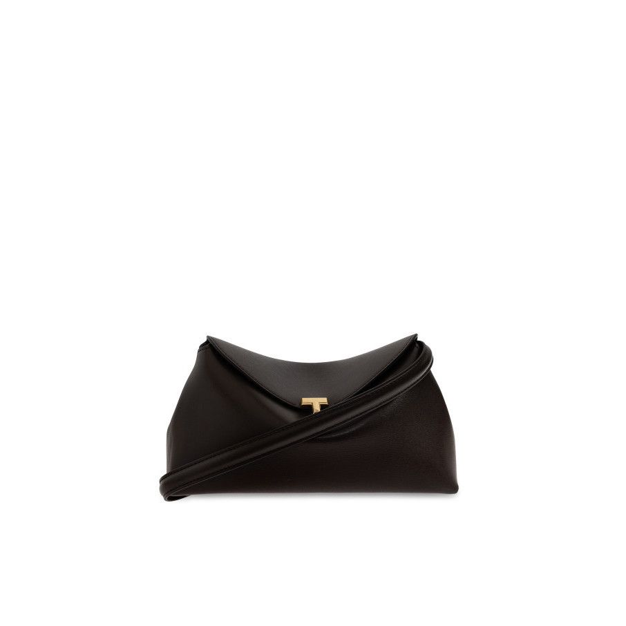 Toteme TOTEME T-lock Brown Leather Clutch Bag New & Authentic Size ONE SIZE - 1 Thumbnail