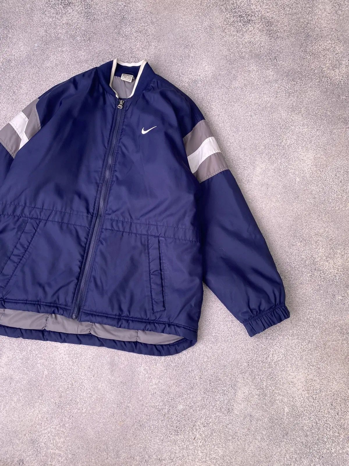 Nike × Vintage Vintage Nike Big Logo Navy 90s style Jacket Size US M / EU 48-50 / 2 - 4 Thumbnail