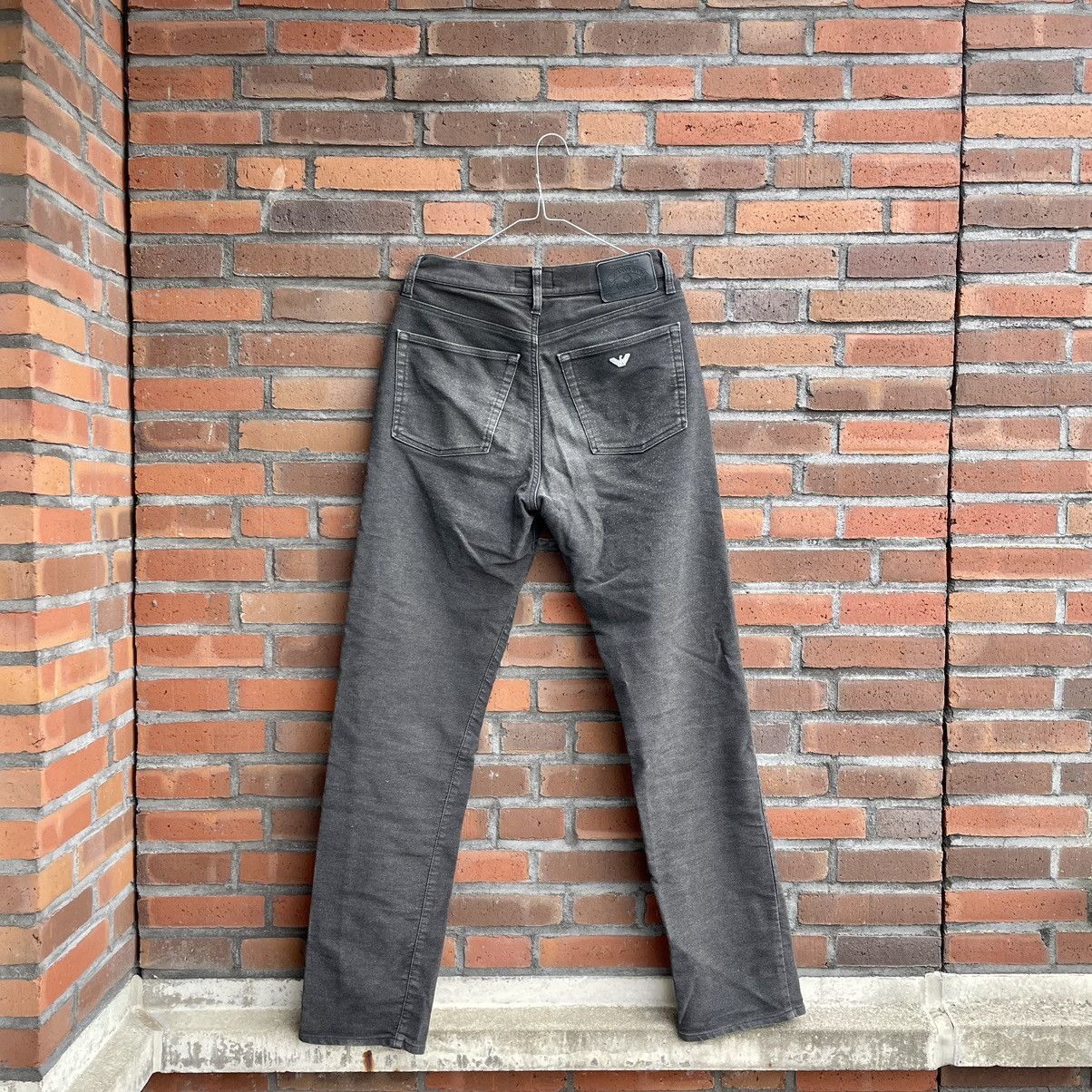 Faded Black Vintage 90s Armani Jeans Made in Italy
