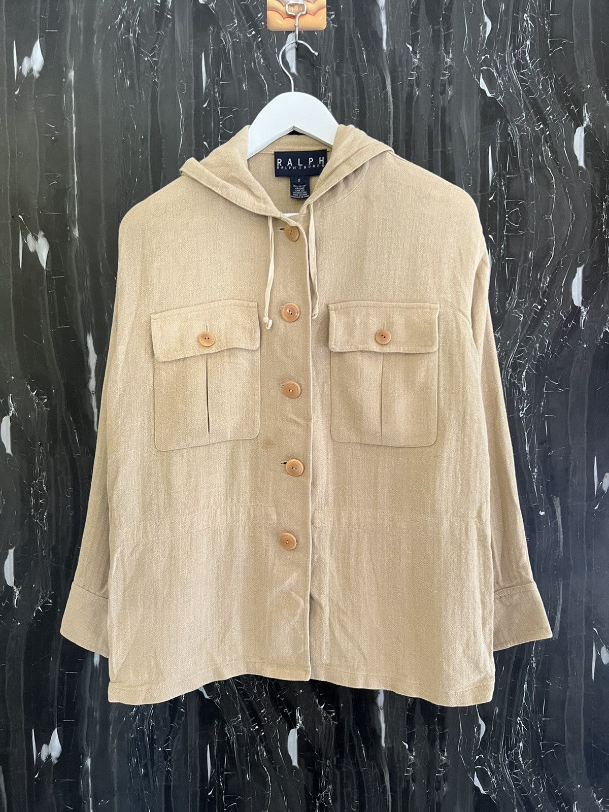 Polo Ralph Lauren Ralph Lauren Button Front Hoodie - Cream - S- Minimalist Fit Size US S / EU 44-46 / 1 - 1 Thumbnail
