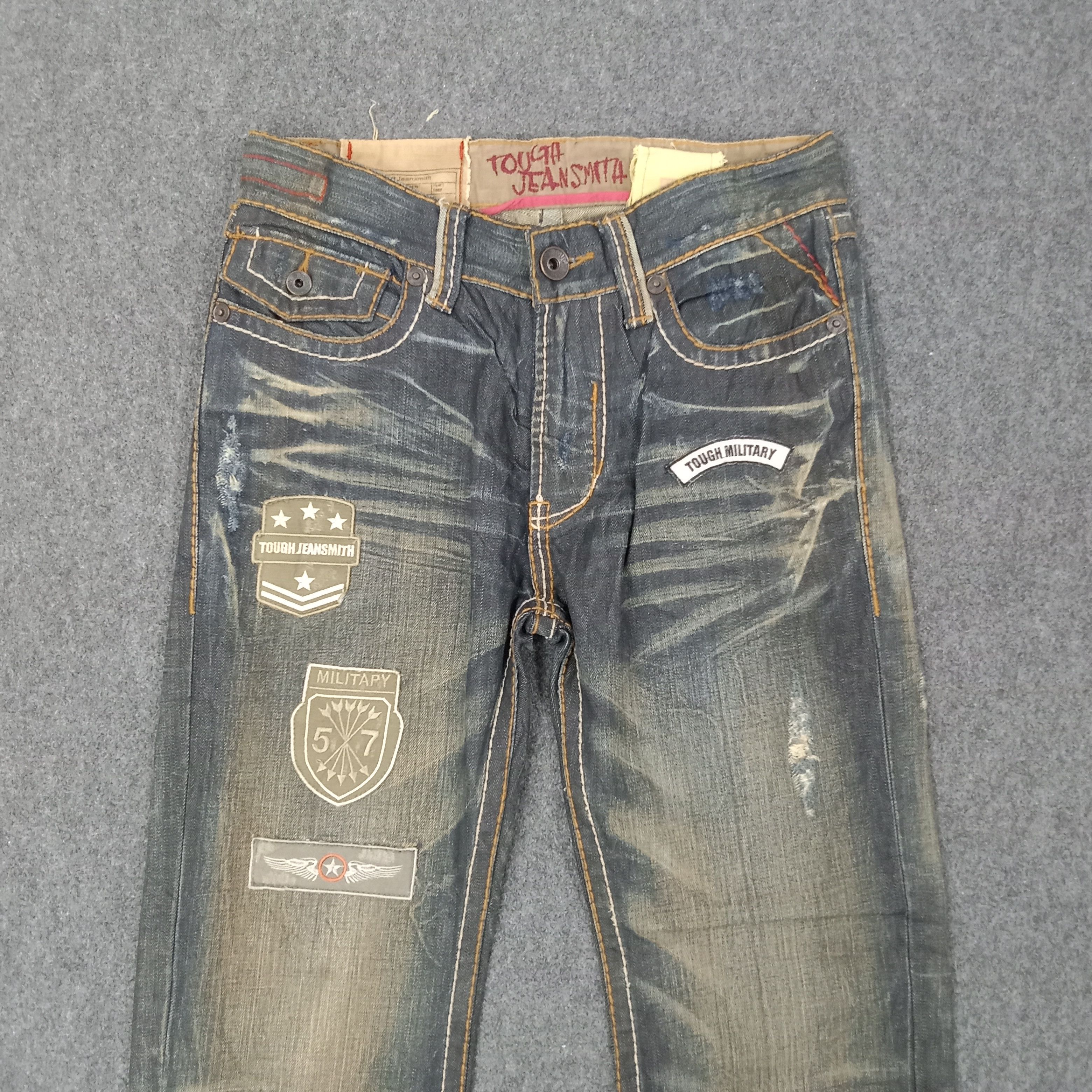 Vintage Tough Jeansmith Street Military Style DenimJeans C258N18 Size US 32 / EU 48 - 2 Thumbnail