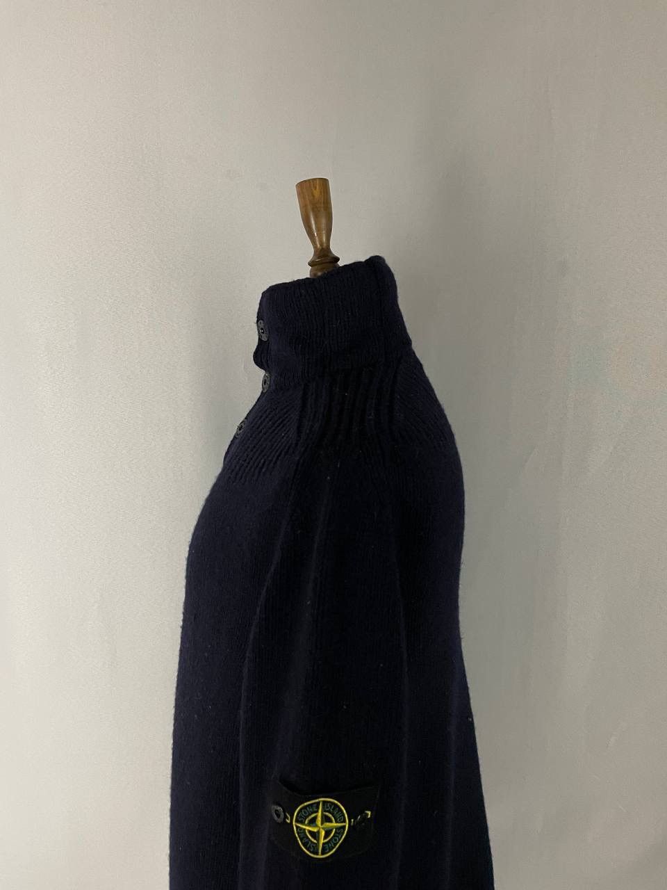 Stone Island Stone Island Sweater Navy Wool Size US XL / EU 56 / 4 - 5 Thumbnail