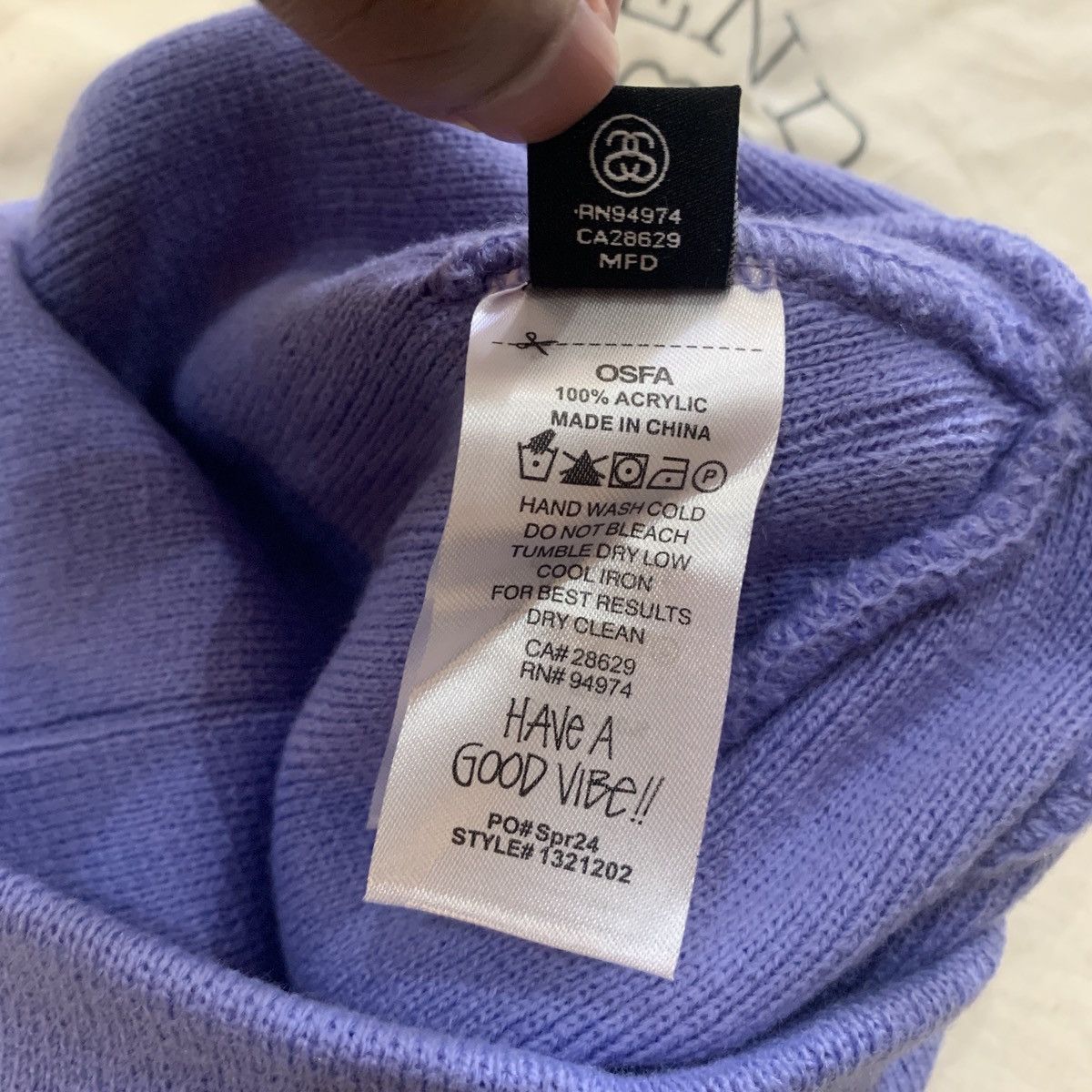 Stussy Stussy stitch basic logo skullcap Size ONE SIZE - 4 Thumbnail