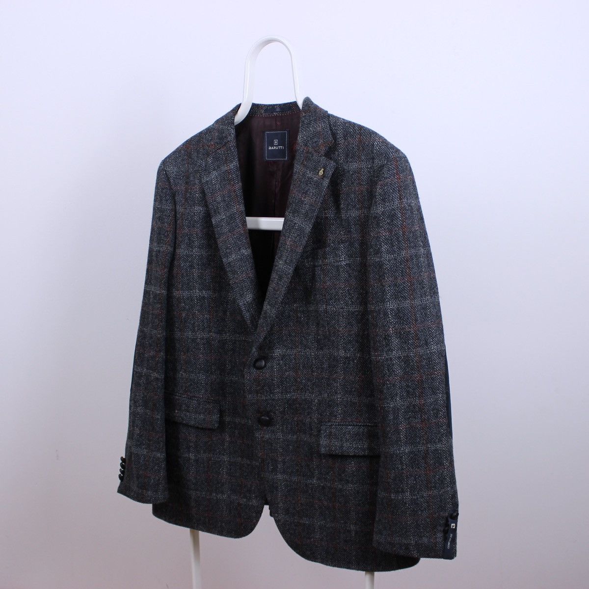 Harris Tweed Harris Tweed x Mario Barutti Wool Blazer Jacket Size 46S - 2 Thumbnail