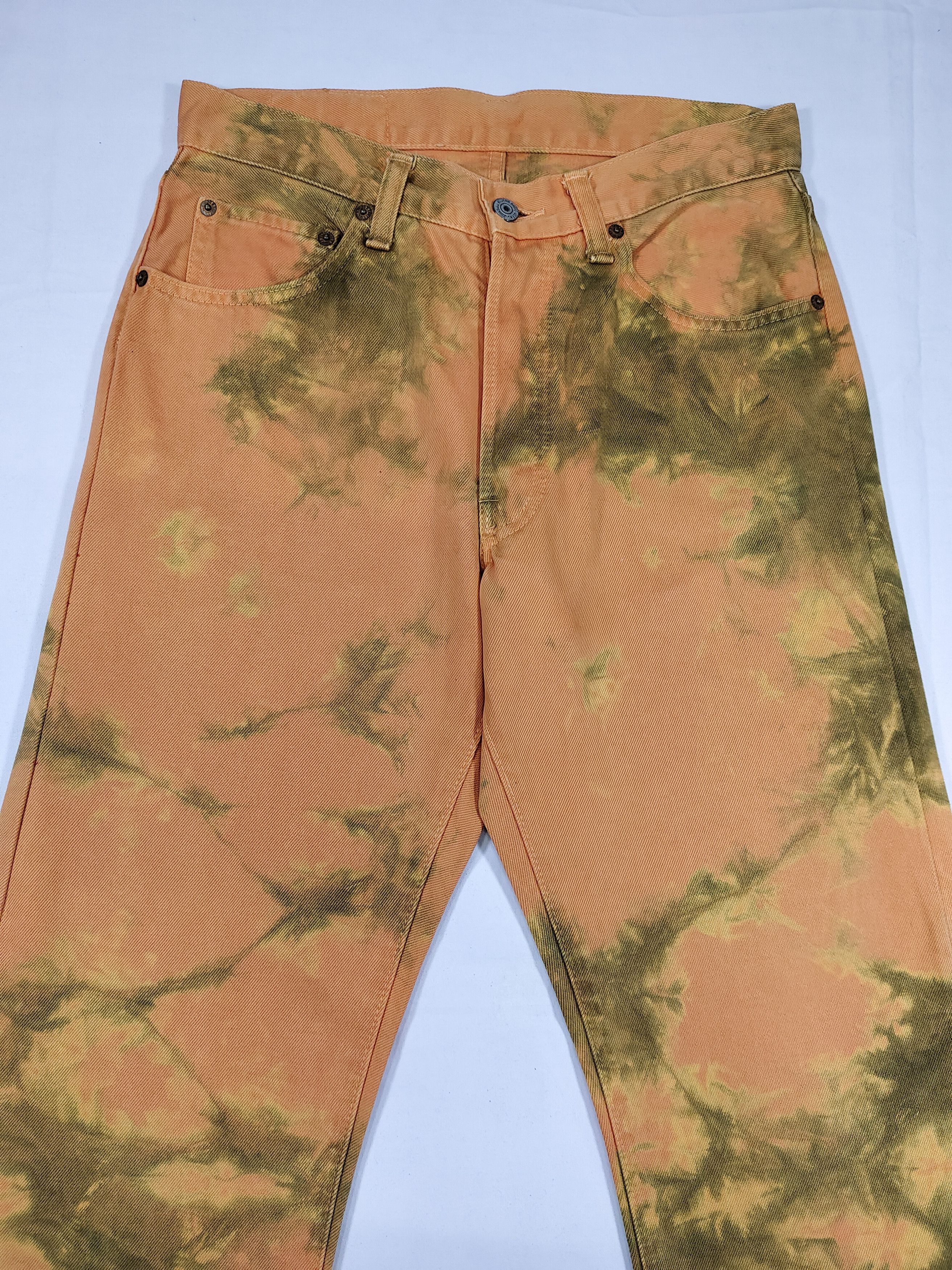 Johnbull Vtg Johnbull 🇯🇵 Experimental Tiedye Workwear Archive Jeans Size US 30 / EU 46 - 2 Thumbnail