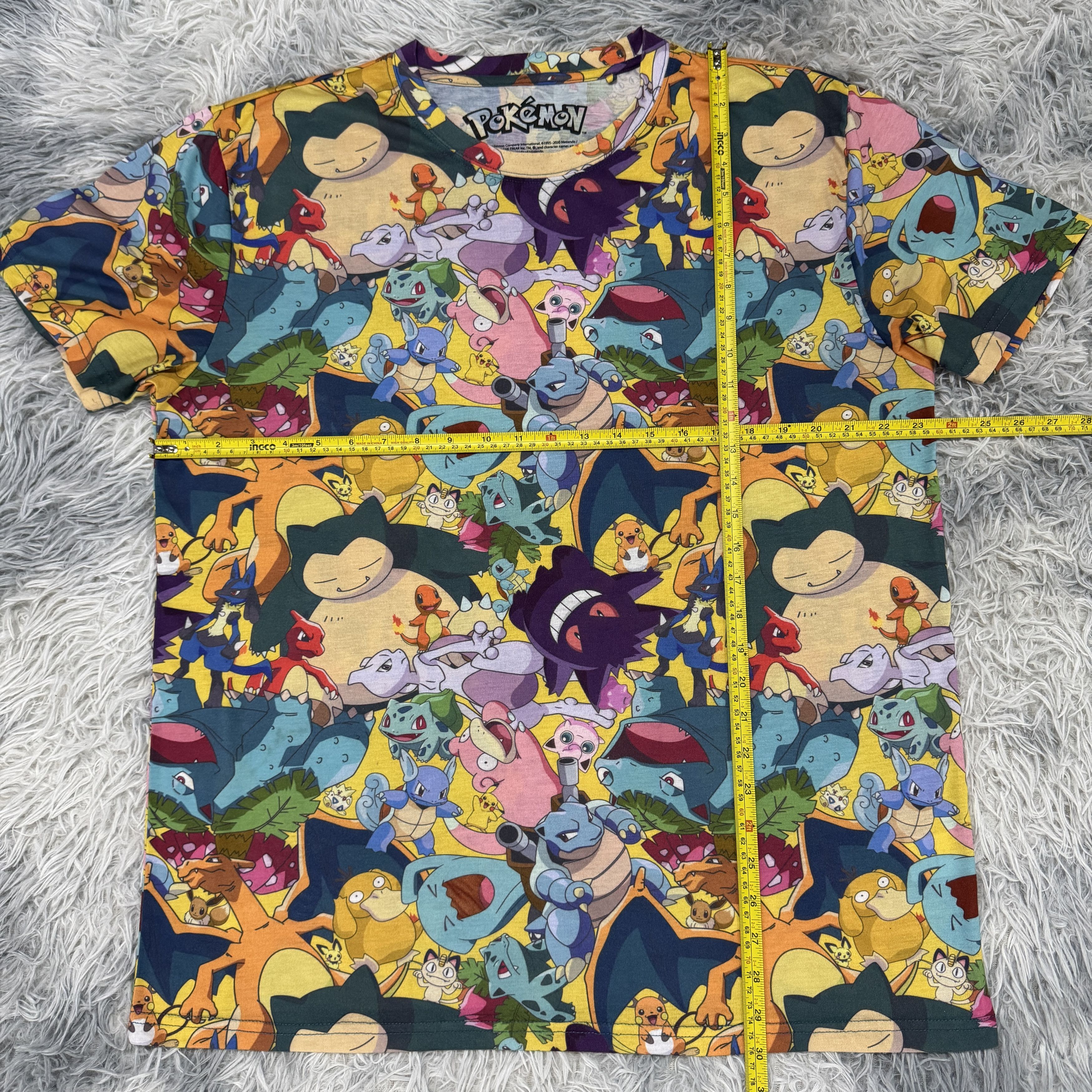 Anime Japanese Anime Pokemon All Character Overprint Tshirt Size US XL / EU 56 / 4 - 5 Thumbnail