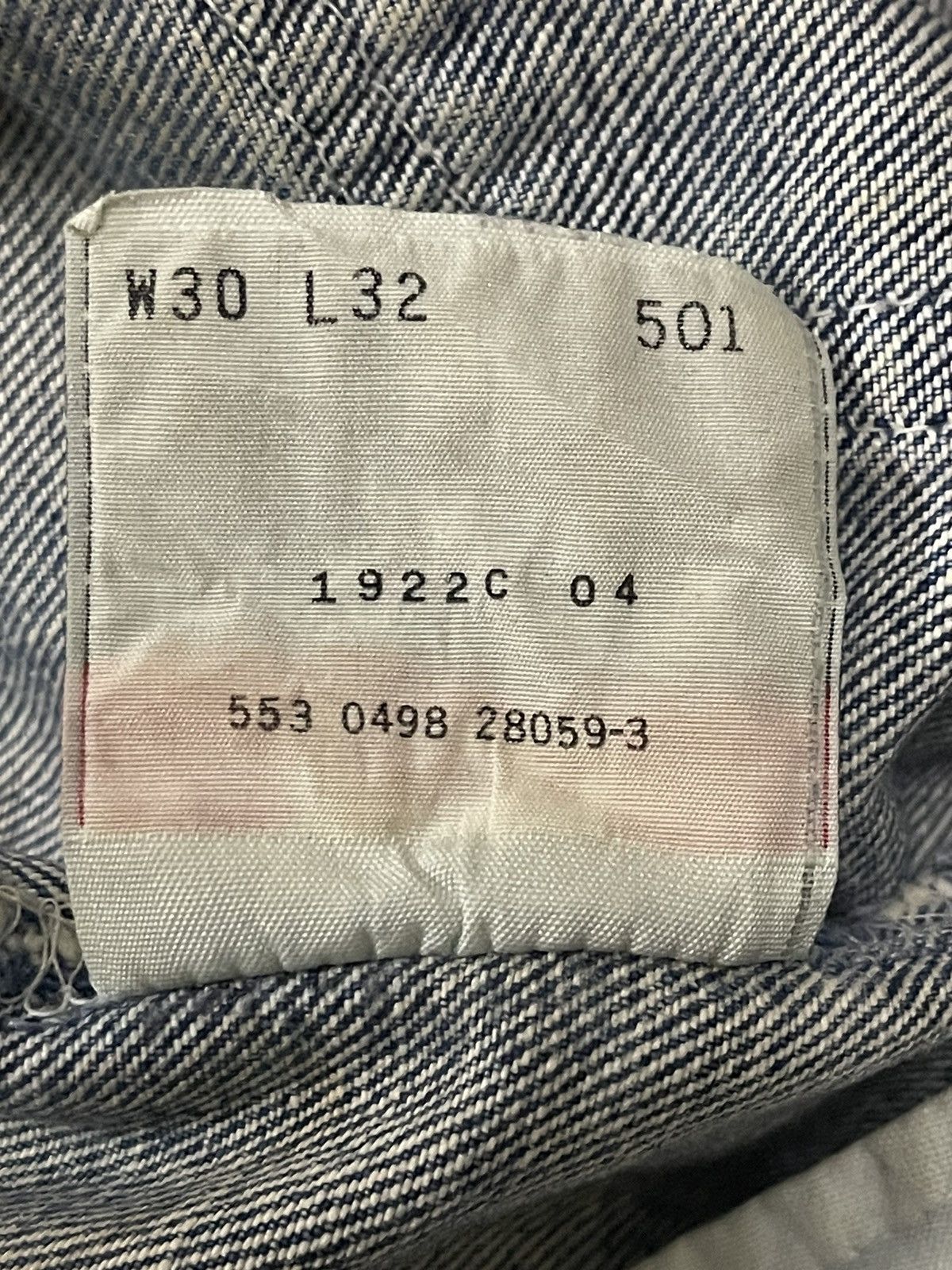 Levi's Vintage 90s Levis 501 Blue Wash Classic Style Jeans Size US 30 / EU 46 - 12 Thumbnail