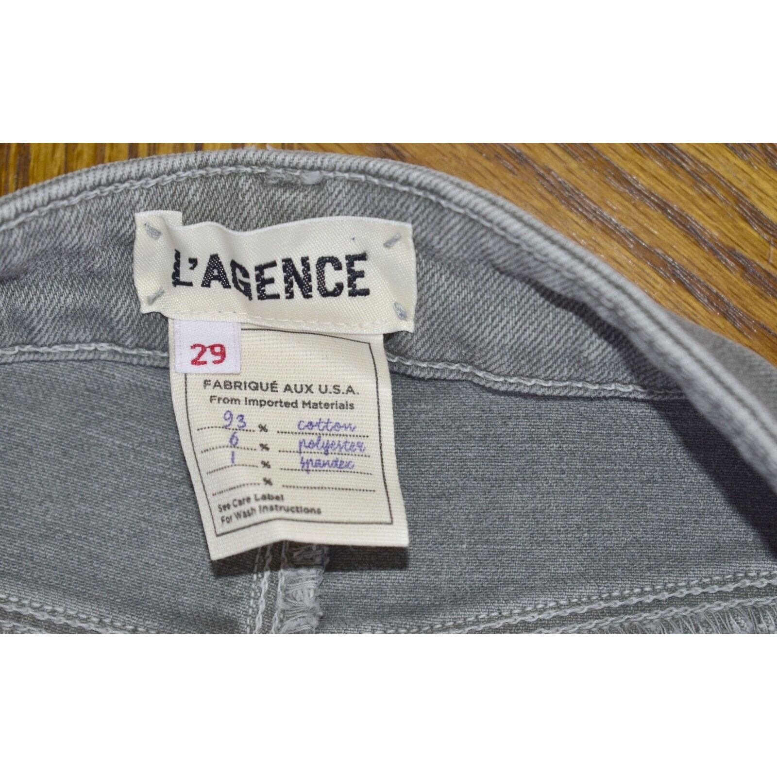 L'AGENCE B0 NEW L'AGENCE Gray High Rise Skinny Jeans Size 29 Size 29" - 6 Thumbnail