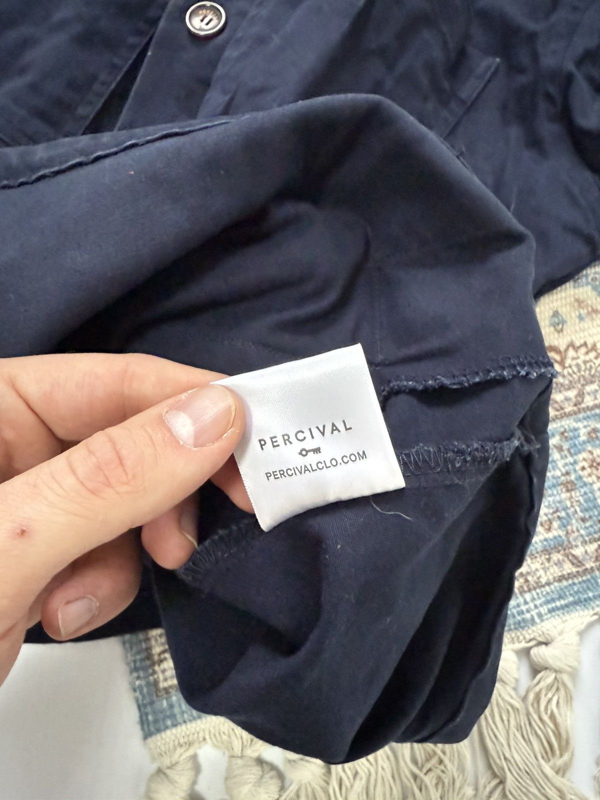 Percival Percival Work Multipocket Navy Cotton Jacket Size US M / EU 48-50 / 2 - 11 Thumbnail