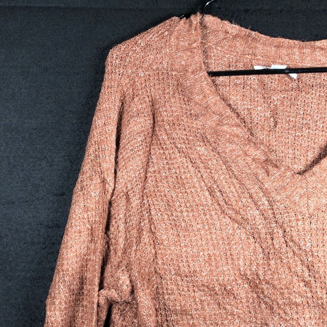 American Eagle Outfitters American Eagle Outfitters Womens Sweater Brown V Neck Pullover XS Knit Pullover Casual Workwear Winter Fall" Size XS / US 0-2 / IT 36-38 - 4 Thumbnail