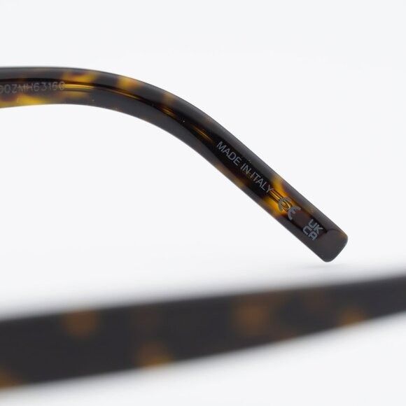 Saint Laurent Paris Saint Laurent SL M10_B 002 Square Eyeglasses Dark Havana 52m Size ONE SIZE - 8 Thumbnail