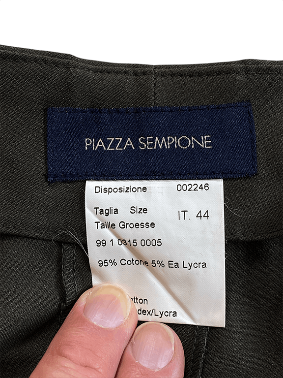 Piazza Sempione Stretch slim pant with no waistband Size 30" / US 8 / IT 44 - 8 Thumbnail