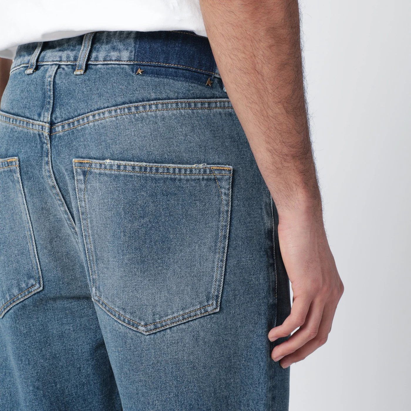 Golden Goose o1d2blof0426 Denim Jeans in Blue Size US 33 - 3 Thumbnail