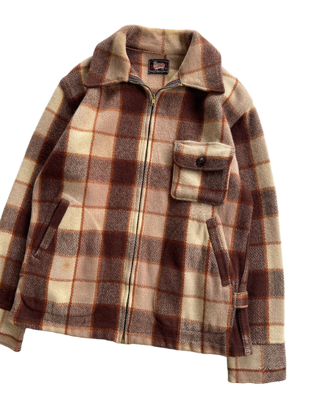 Woolrich Woolen Mills RARE!!! Vintage 40s Woolrich Wool Tartan Jacket Size US S / EU 44-46 / 1 - 4 Thumbnail