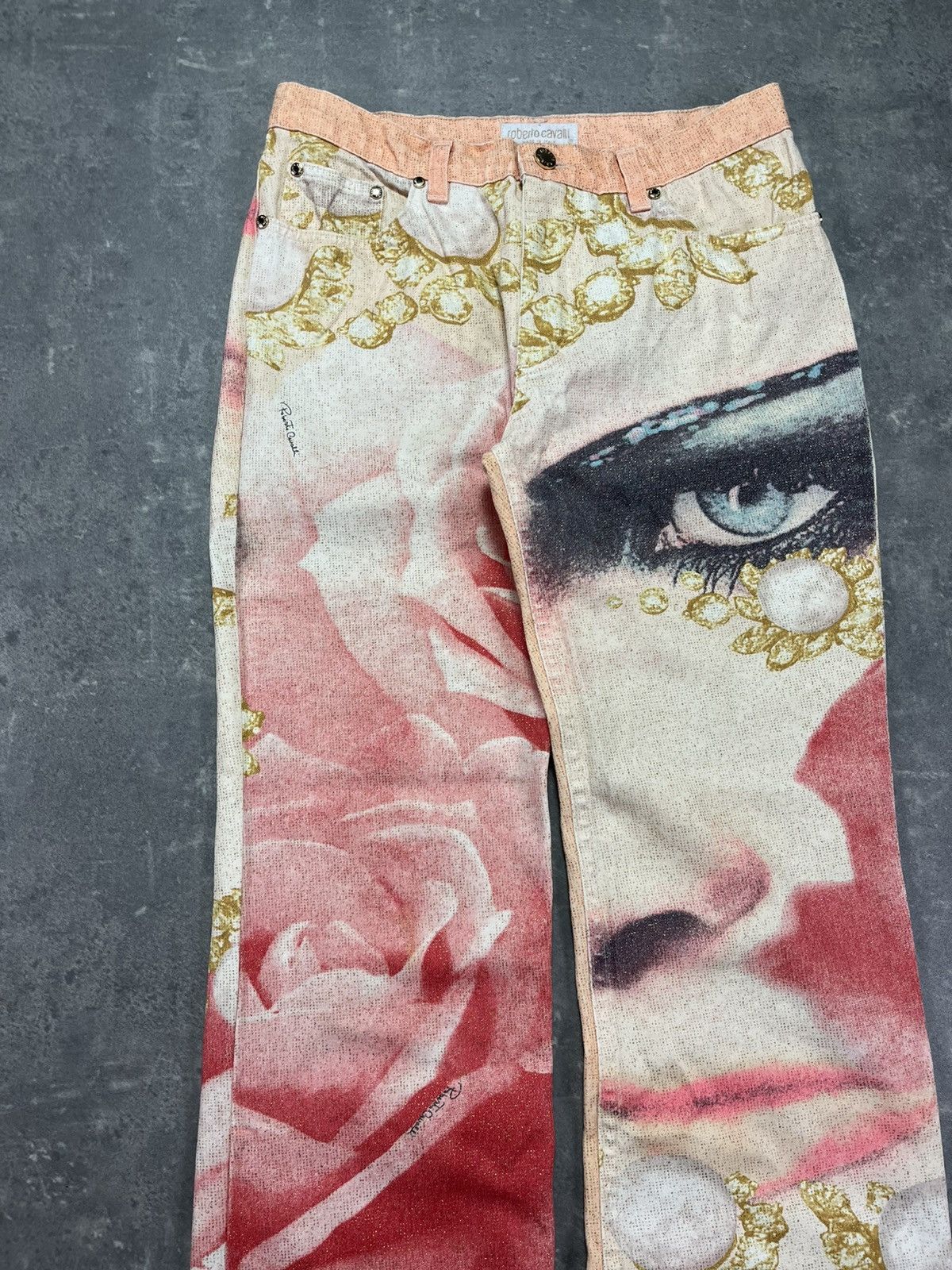 Roberto Cavalli SS2001 Roberto Cavalli Elizabeth Taylor Denim Jeans 29 30 Size US 30 / EU 46 - 3 Thumbnail