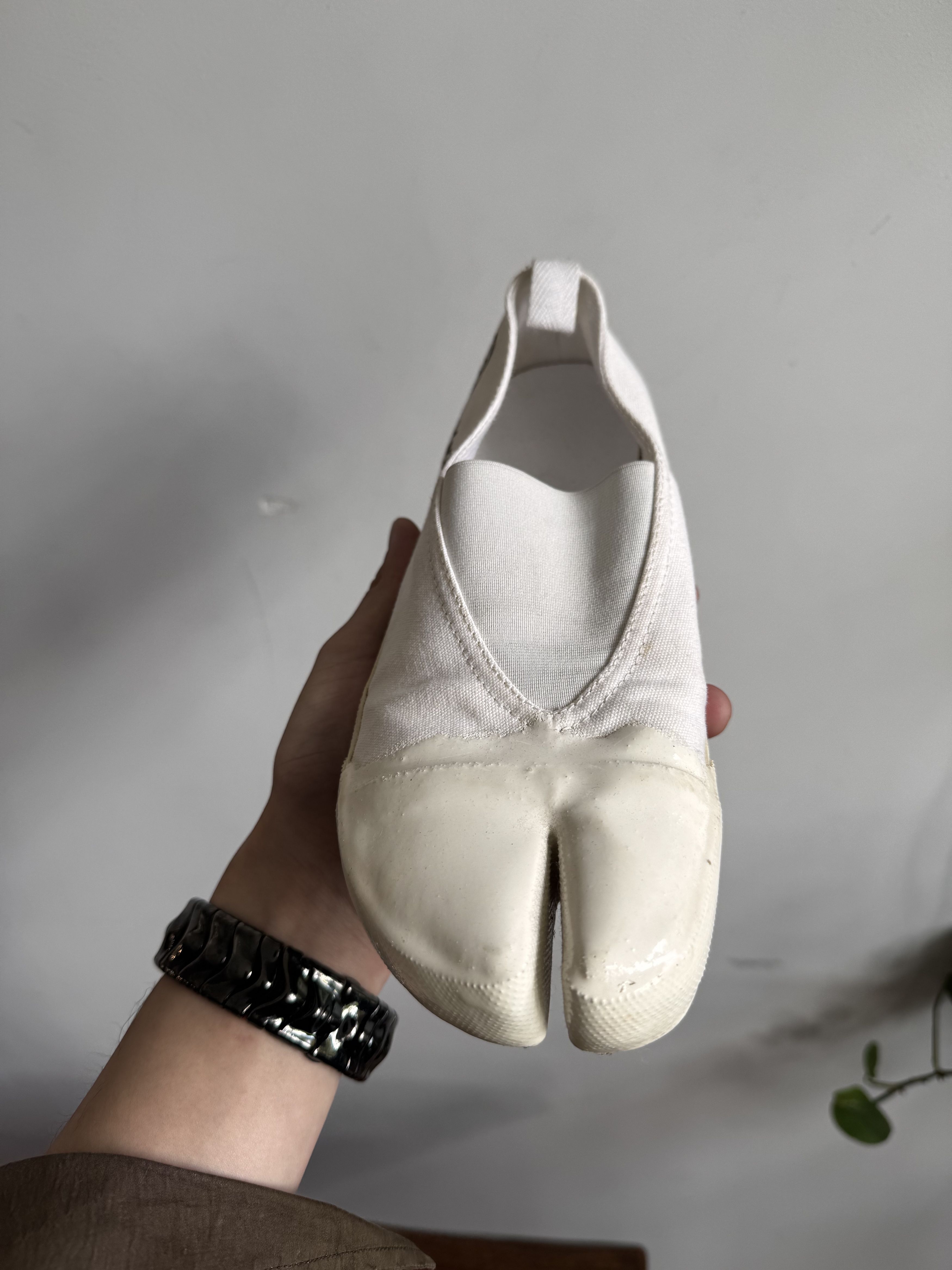 Maison Margiela Masion Margiela Tabi Canvas Rubber Slip on Sneaker Size 37 Size US 7 / IT 37 - 11 Thumbnail