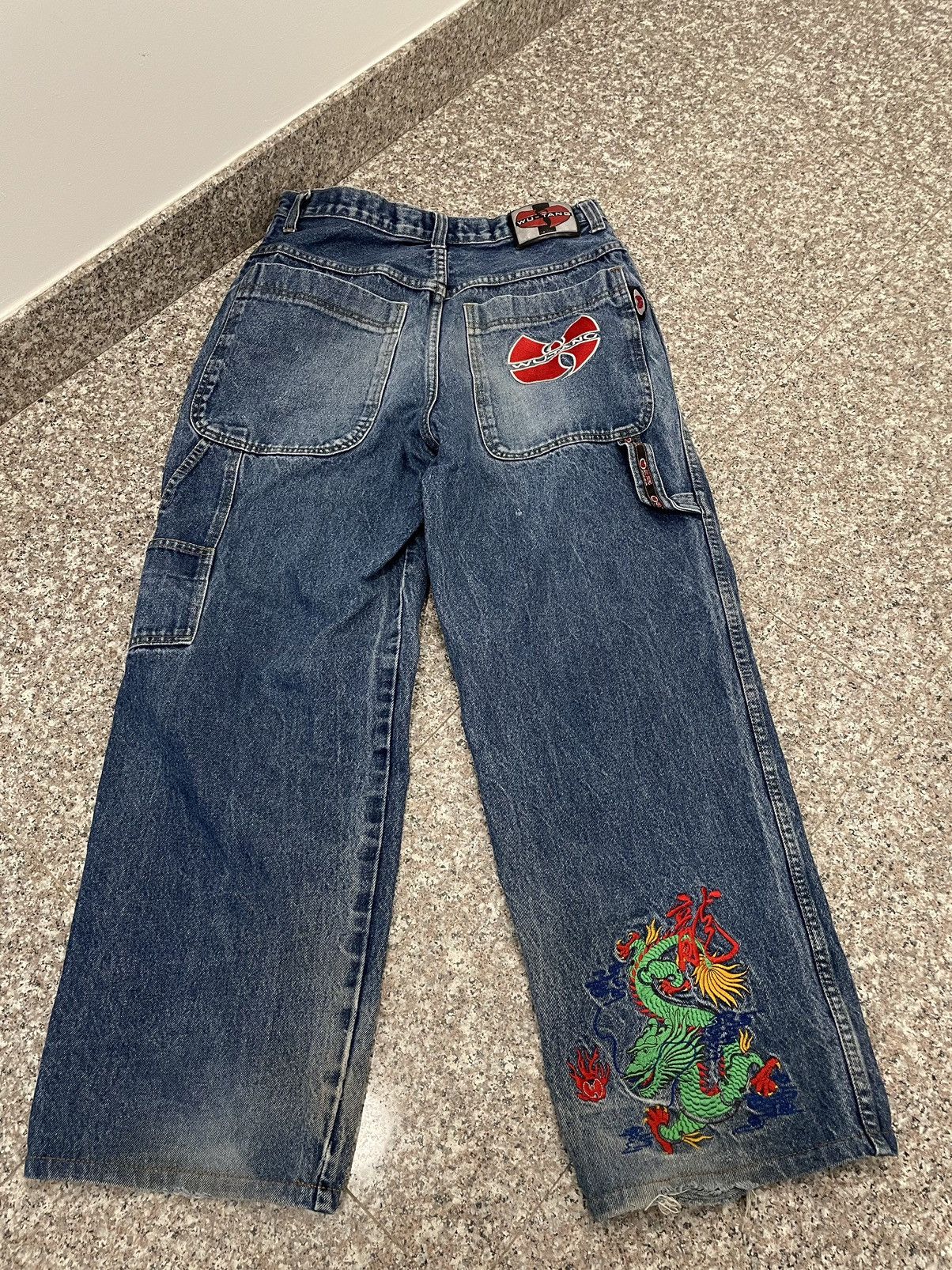 image of Vintage x Wu Tang Clan Very Denim Jeans Wu Tang Japanese Style Wuwear Rap Pant in Blue (Size 31)
