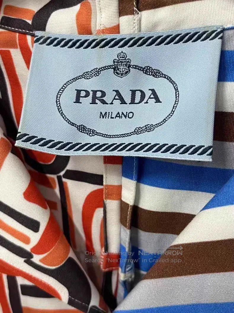 Prada Prada Double match18fw flame stripe stitching short. Size US S / EU 44-46 / 1 - 6 Thumbnail