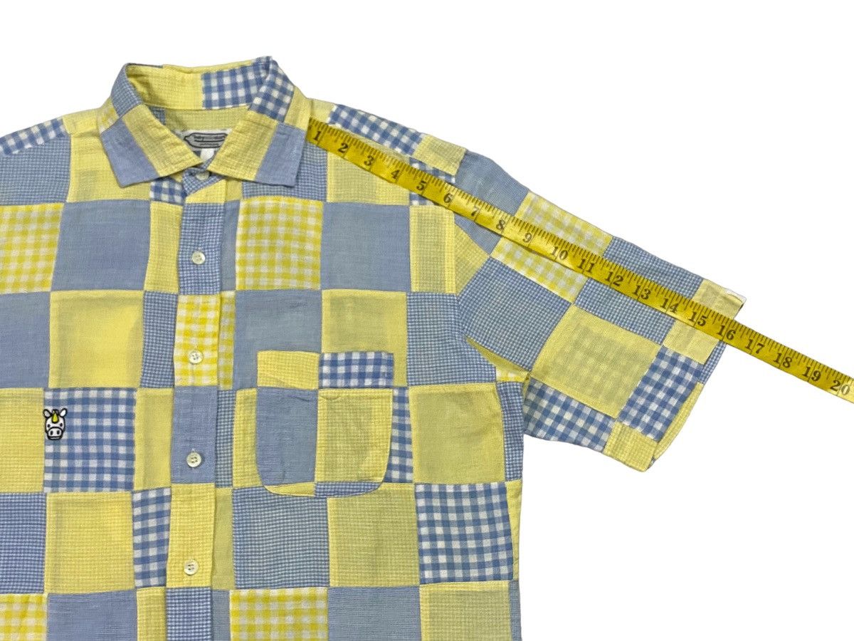 Bape × Nigo Baby Milo Pacthwork Button Up S/S Shirt Size US S / EU 44-46 / 1 - 8 Thumbnail