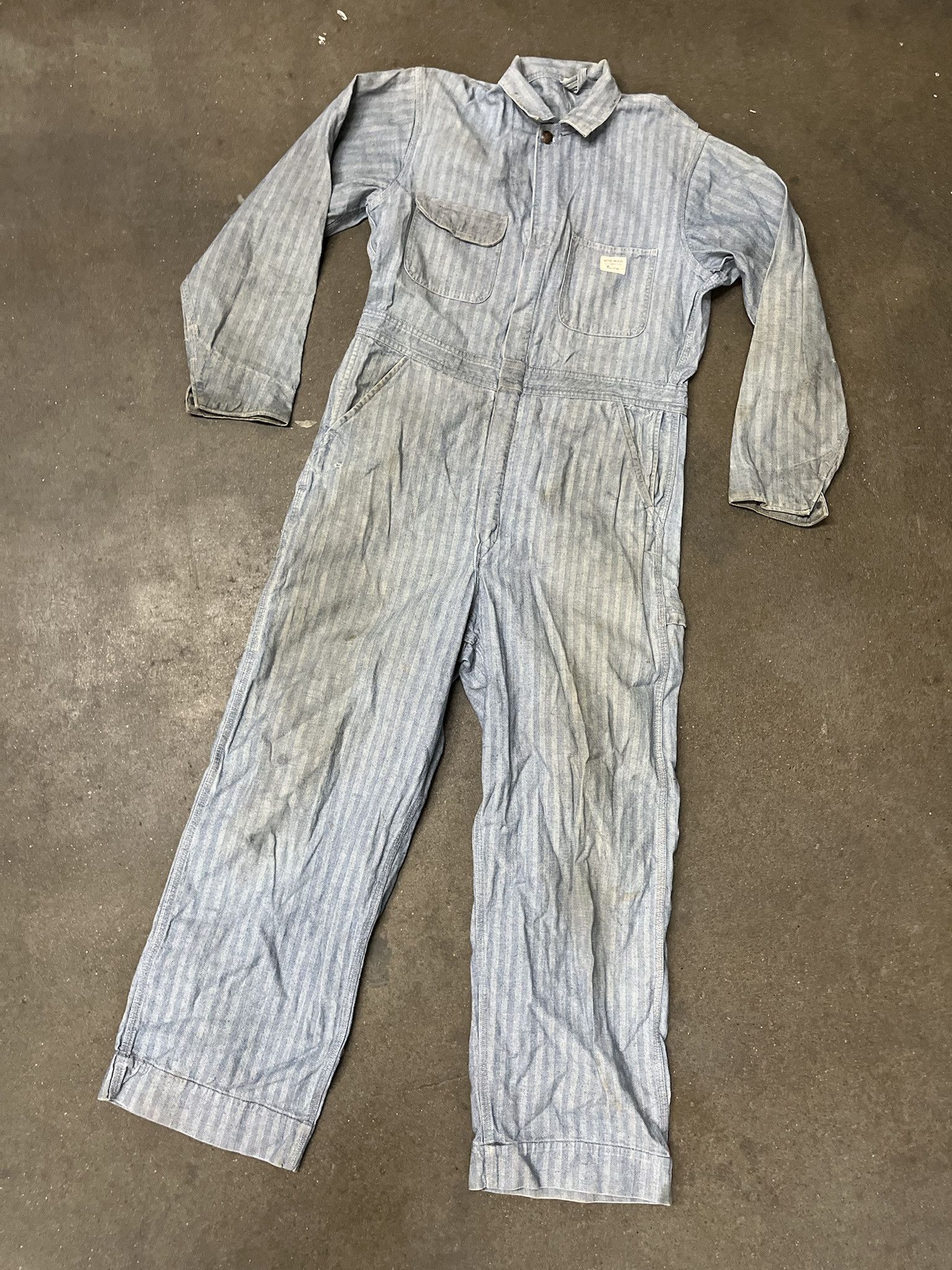 Carhartt × Vintage Vintage 1980s Big Mac Scoville Zipper Mechanic Work Suit Coverall Size 40L Size US XL / EU 56 / 4 - 1 Thumbnail