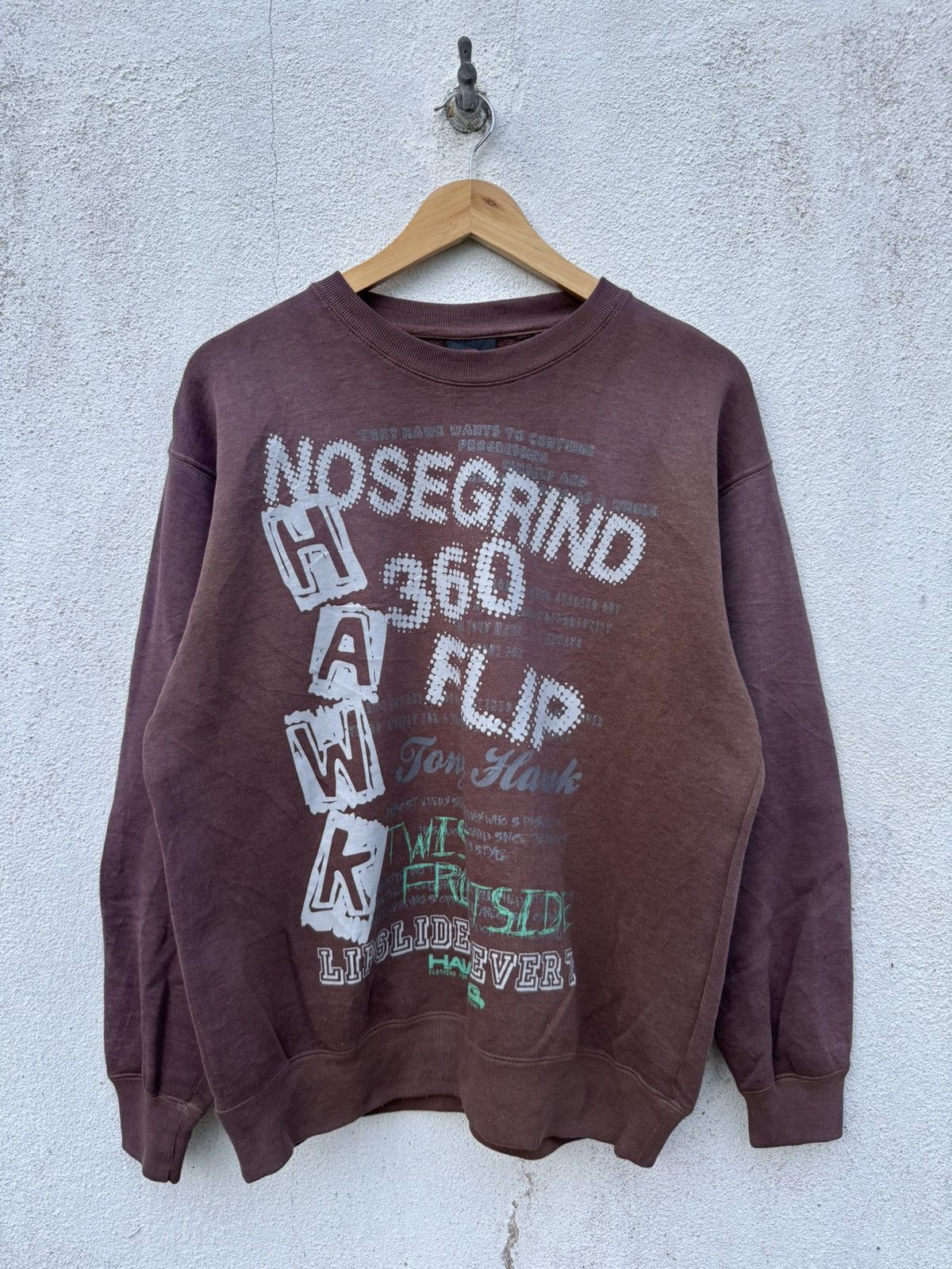 Tony Hawk Distressed Sun Faded 2000s Archive Tony Hawk Skate Size US L / EU 52-54 / 3 - 1 Thumbnail