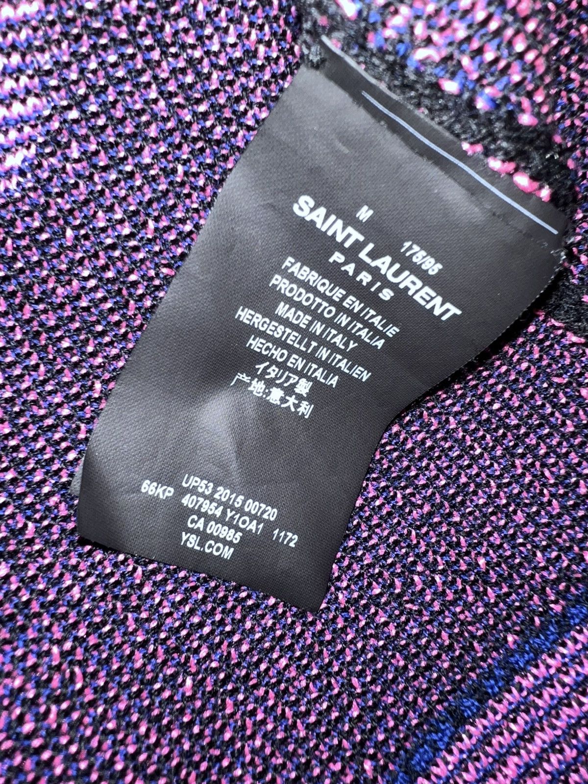 Hedi Slimane × Saint Laurent Paris Saint Laurent Rose Knit Cardigan, Size M Size US M / EU 48-50 / 2 - 6 Thumbnail