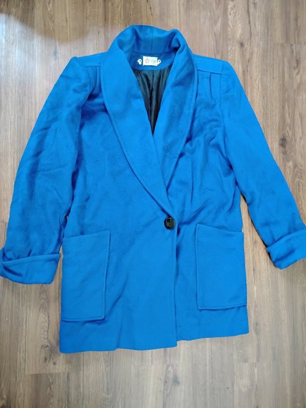 Other Vintage Forstmann Worumbo Wool Peacoat Overcoat Blue Size M / US 6-8 / IT 42-44 - 1 Thumbnail